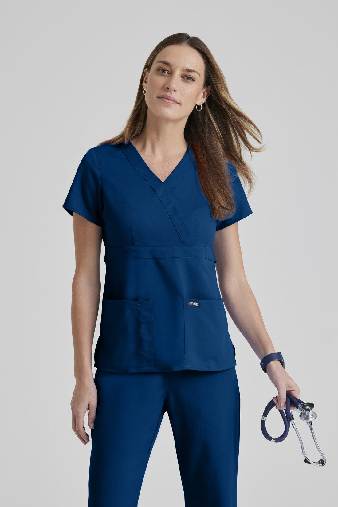 TOP MUJER GREYS ANATOMY 4153 - INDIGO