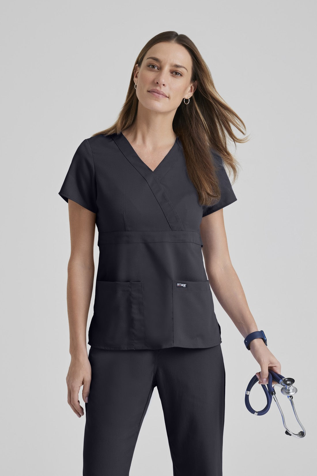 TOP MUJER GREYS ANATOMY 4153 - STEEL