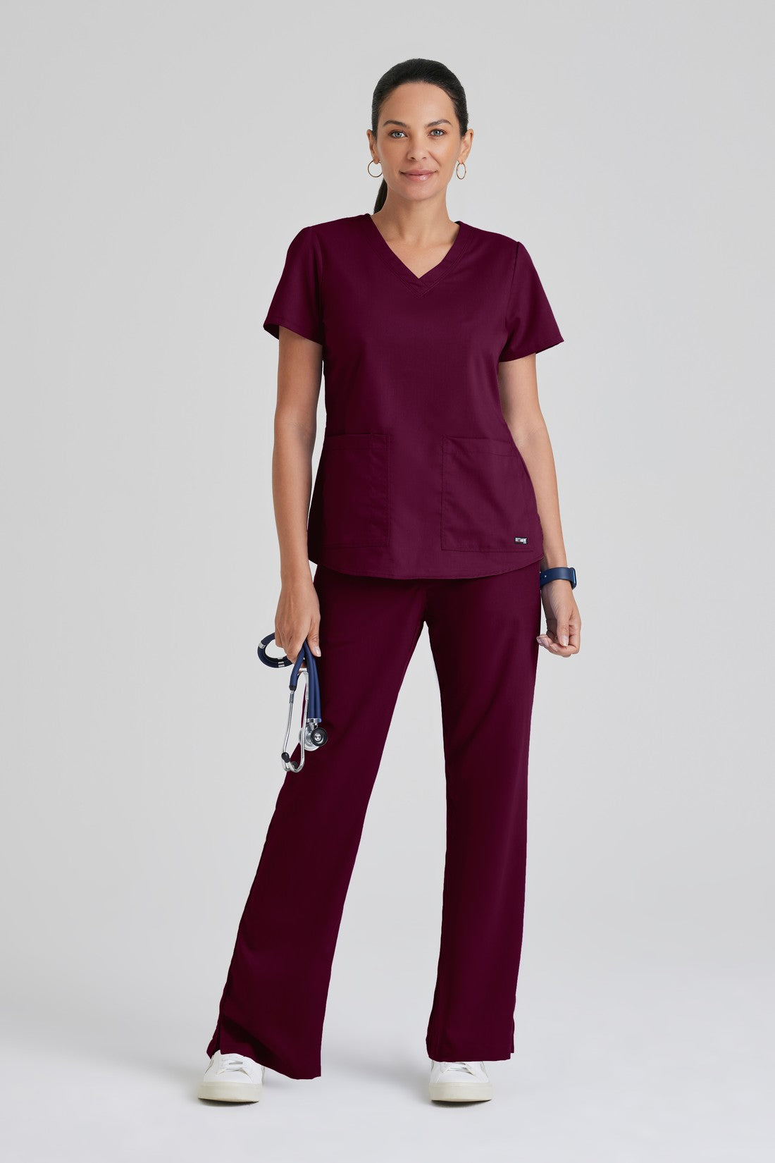 TOP MUJER GREYS ANATOMY 71166 - VINOTINTO