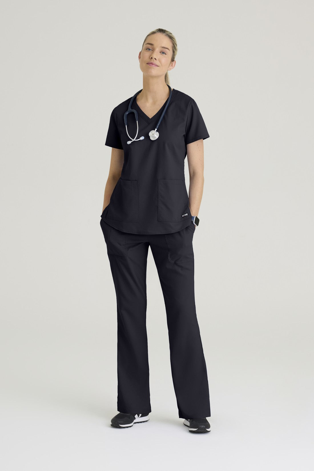 TOP MUJER GREYS ANATOMY 71166 - STEEL