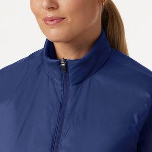 Phantom Slim Insulated Vest - Navy Blue on-body detail