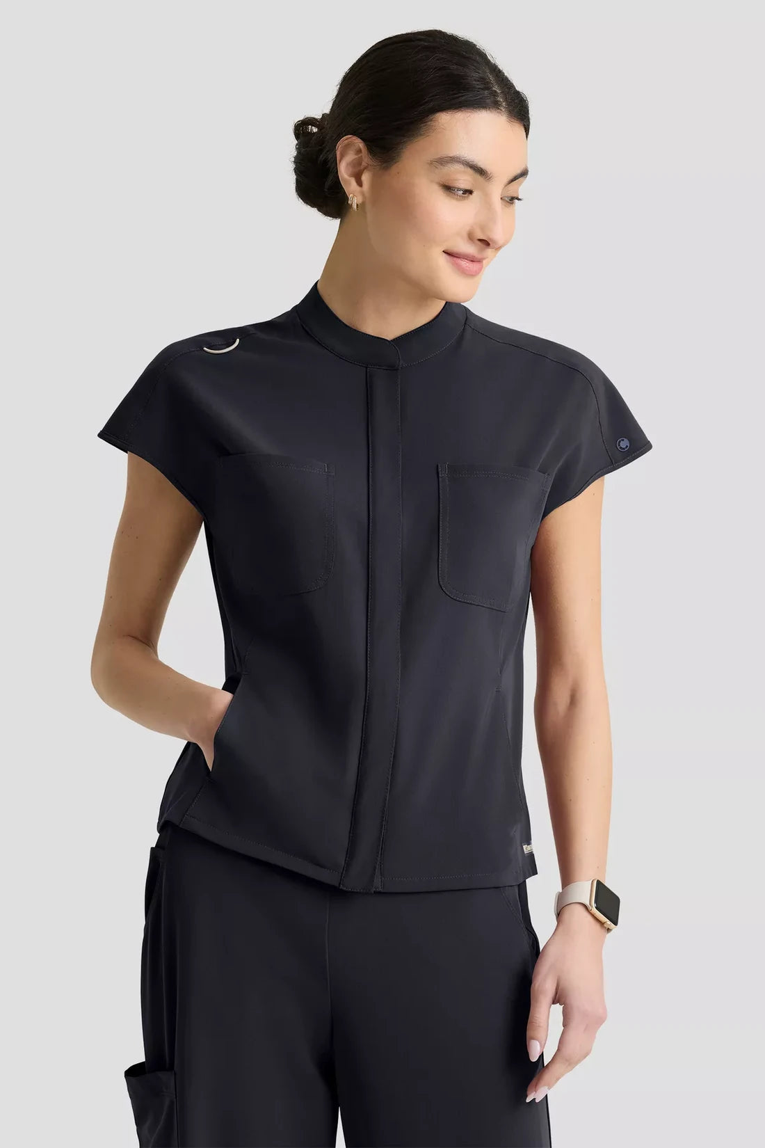 GREY'S ANATOMY CULTIVATE WOMEN'S TOP GRGT320 - STEEL