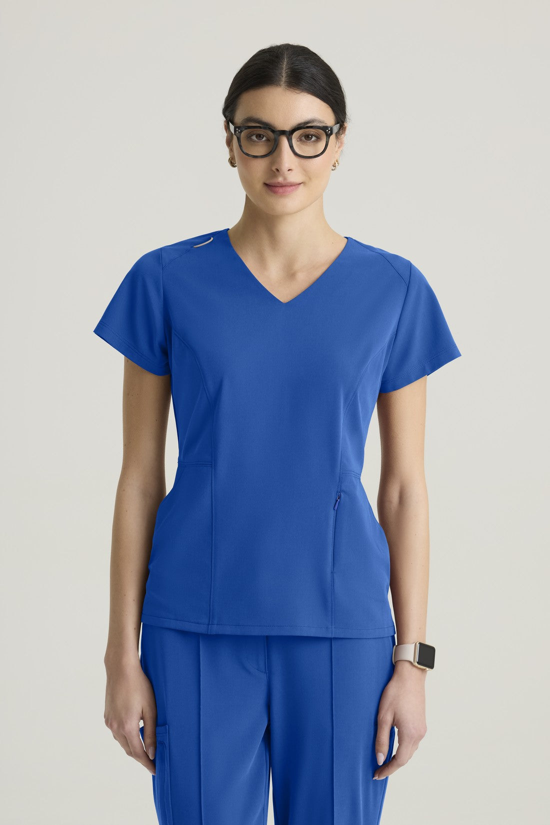 GREY'S ANATOMY CULTIVATE GRGT309 WOMEN'S SCRUB TOP - ROYAL BLUE