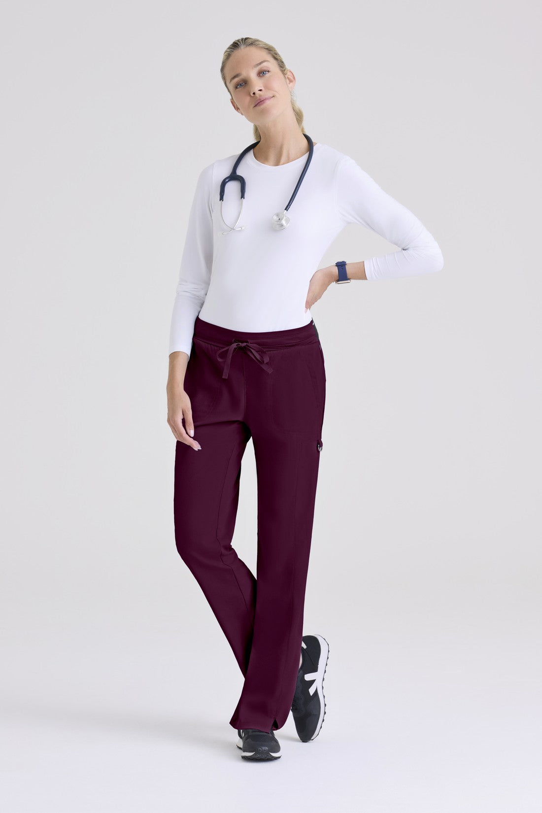 PANTALON MUJER GREYS ANATOMY STRETCH GRSP500 - VINOTINTO