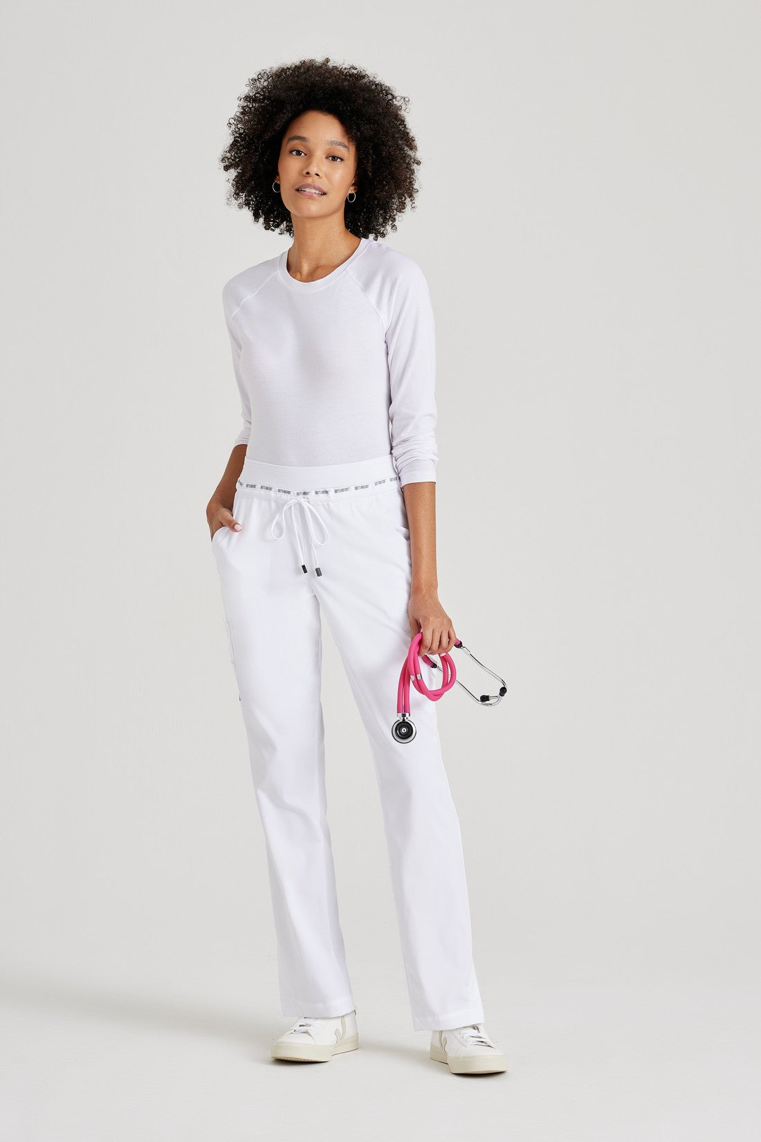 PANTALON MUJER GREYS ANATOMY STRETCH GRSP526 - BLANCO