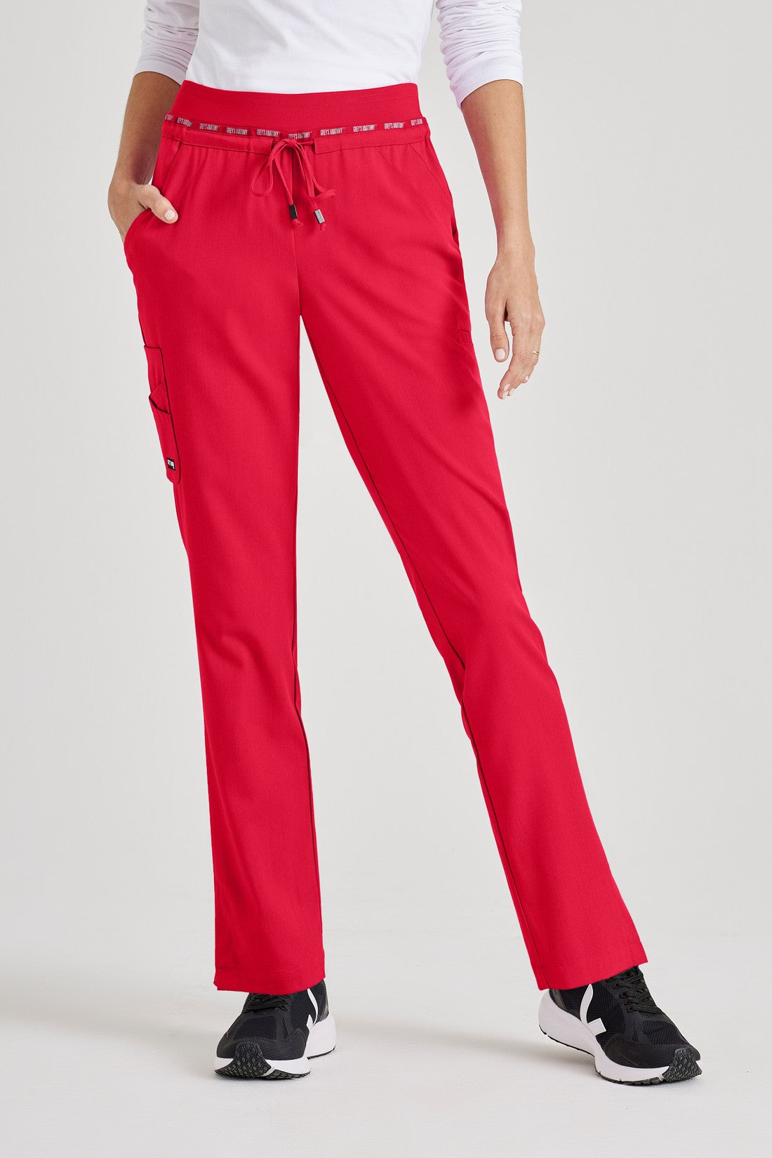 PANTALON MUJER GREYS ANATOMY STRETCH GRSP526 - ROJO