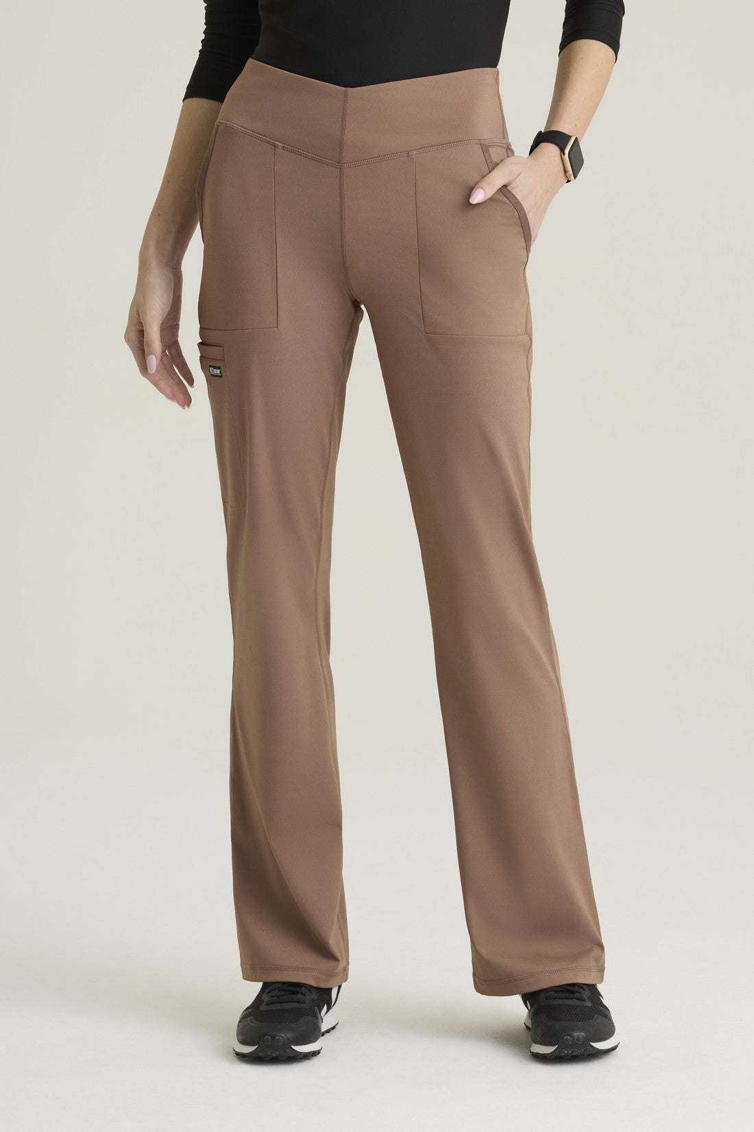 WOMEN'S GREY'S ANATOMY KNITS PANTS GRSP684 - BROWN STONE