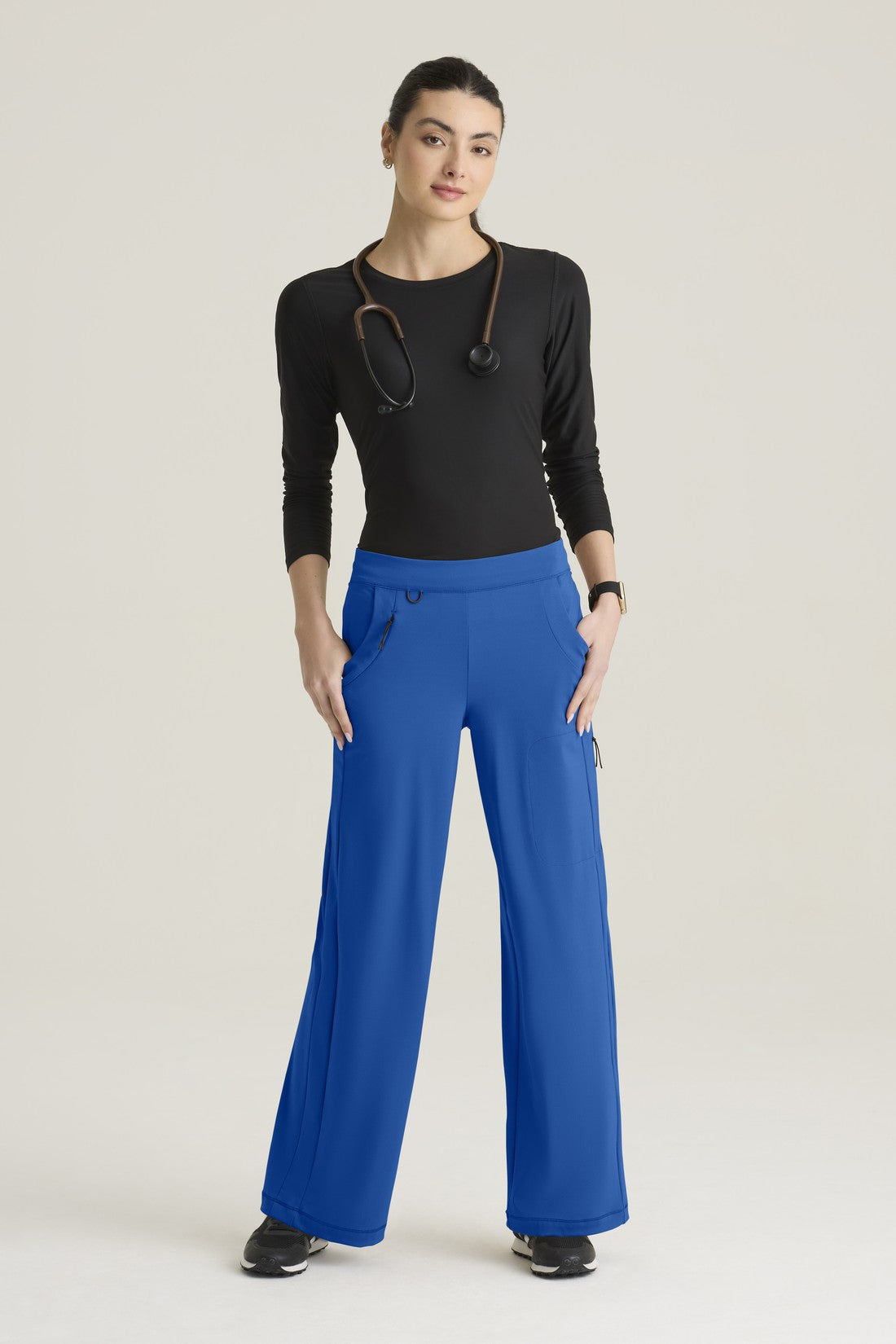 PANTALON MUJER GREYS ANATOMY KNITS GRSP746 - AZUL REAL