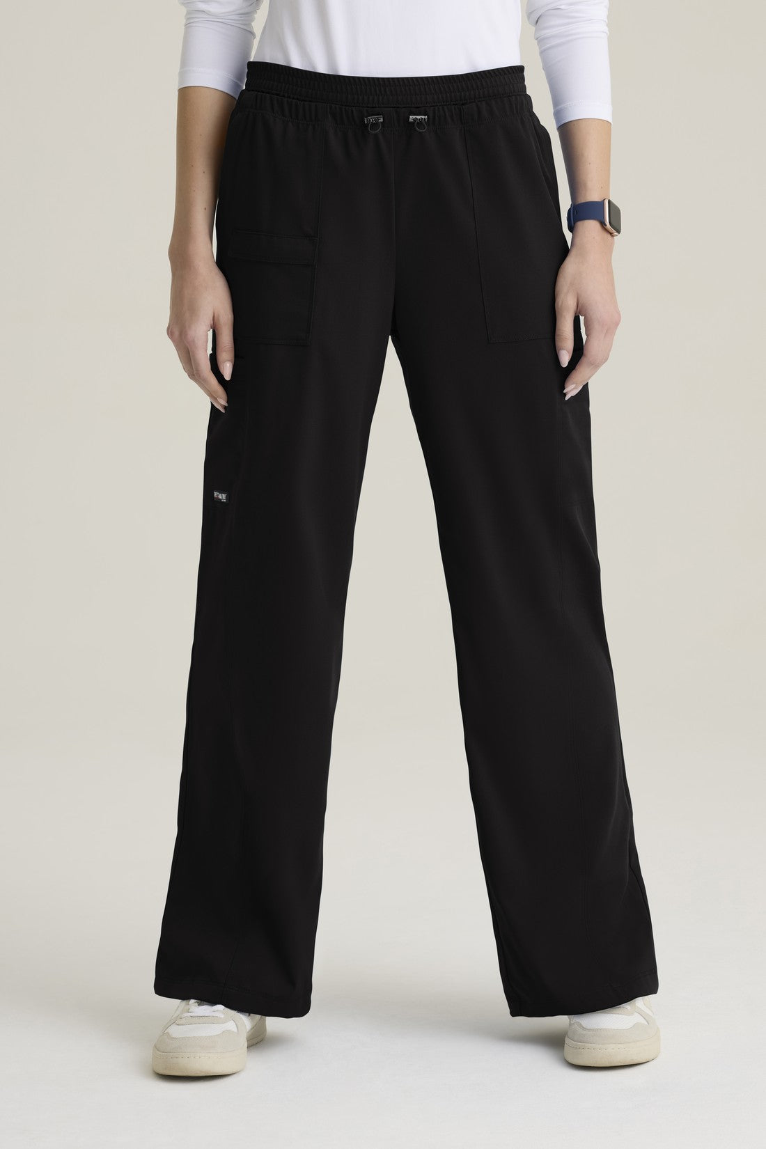 WOMEN'S GREY'S ANATOMY STRETCH PANTS GRSP747T - BLACK