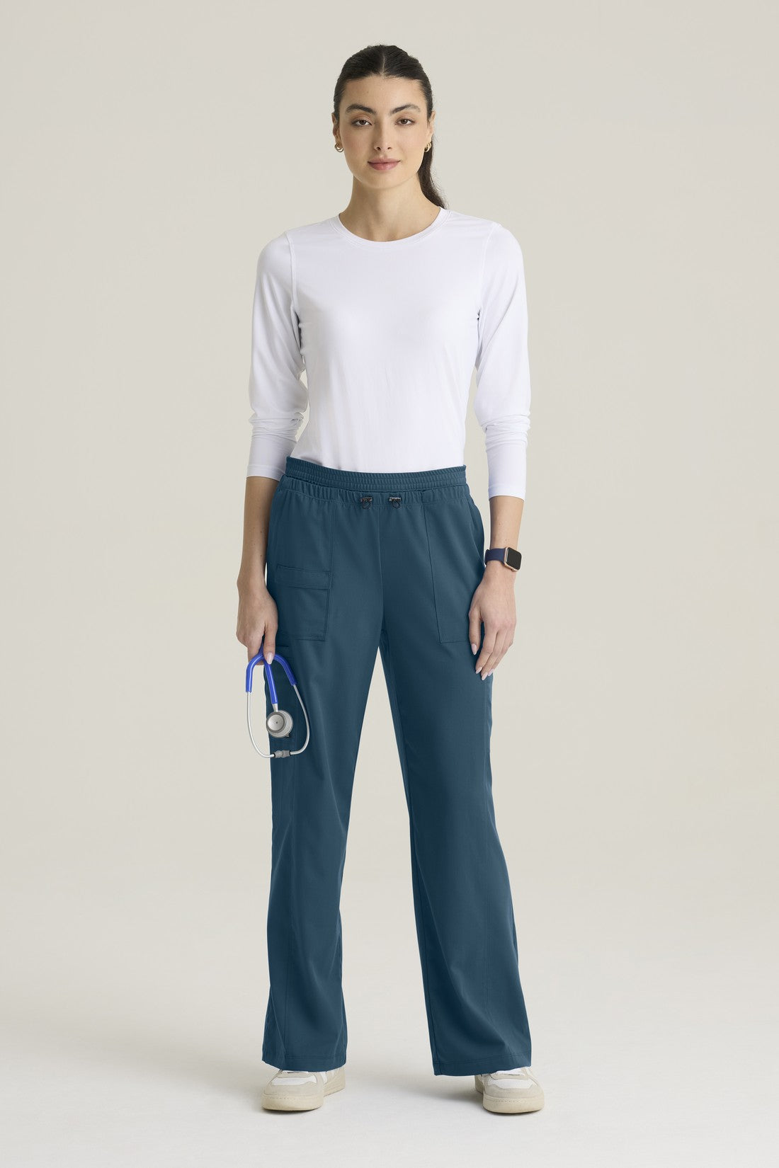 WOMEN'S PANTS GREY'S ANATOMY STRETCH GRSP747P - CARIBBEAN BLUE