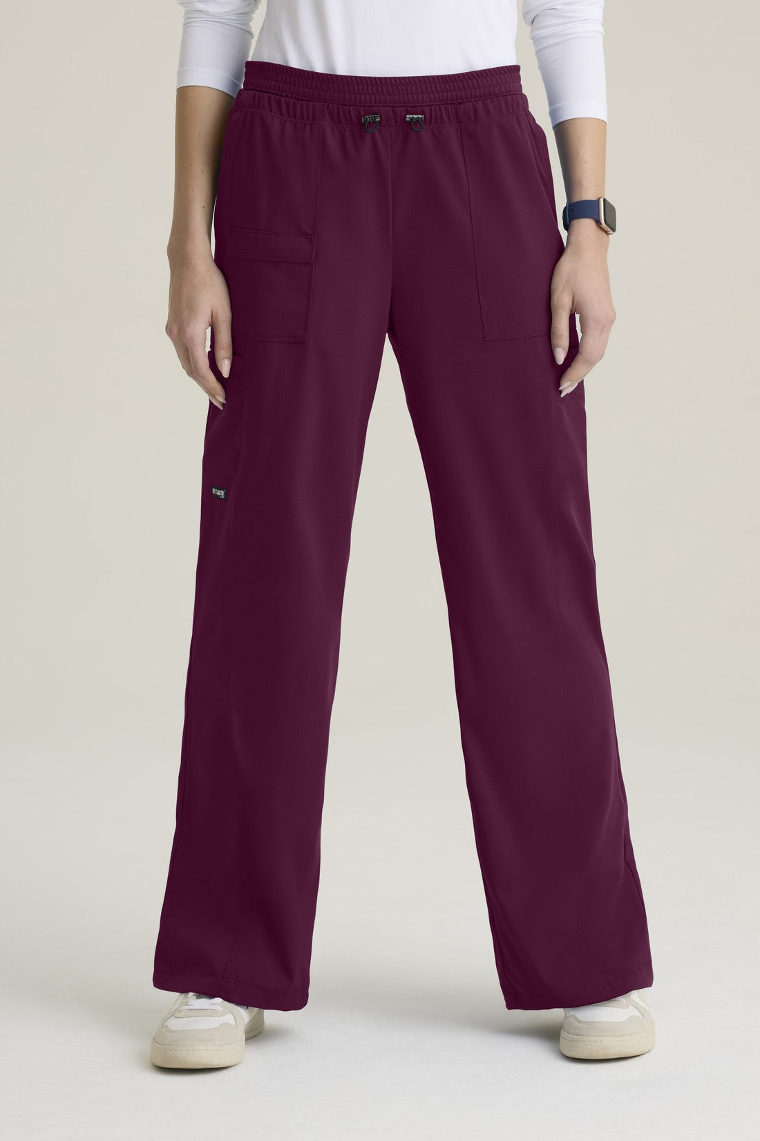 WOMEN'S GREY'S ANATOMY STRETCH SCRUB PANTS GRSP747P - WINE