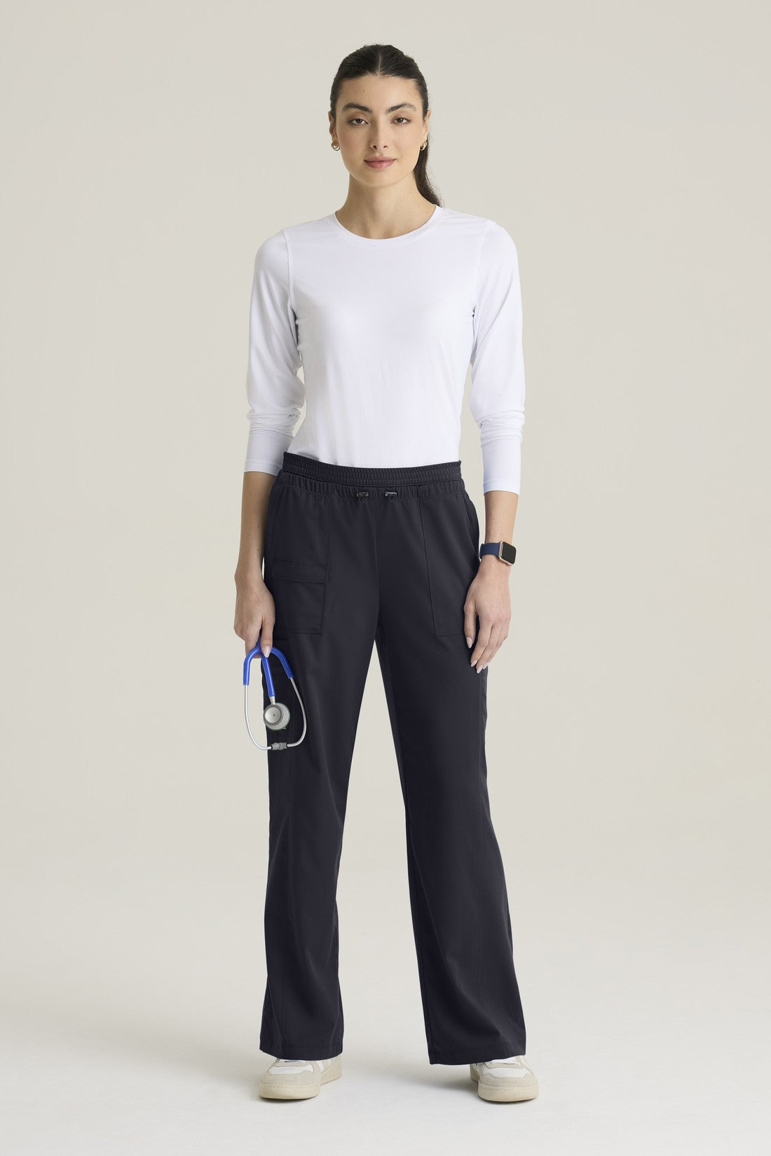 PANTALON MUJER GREYS ANATOMY STRETCH GRSP747T - ACERO