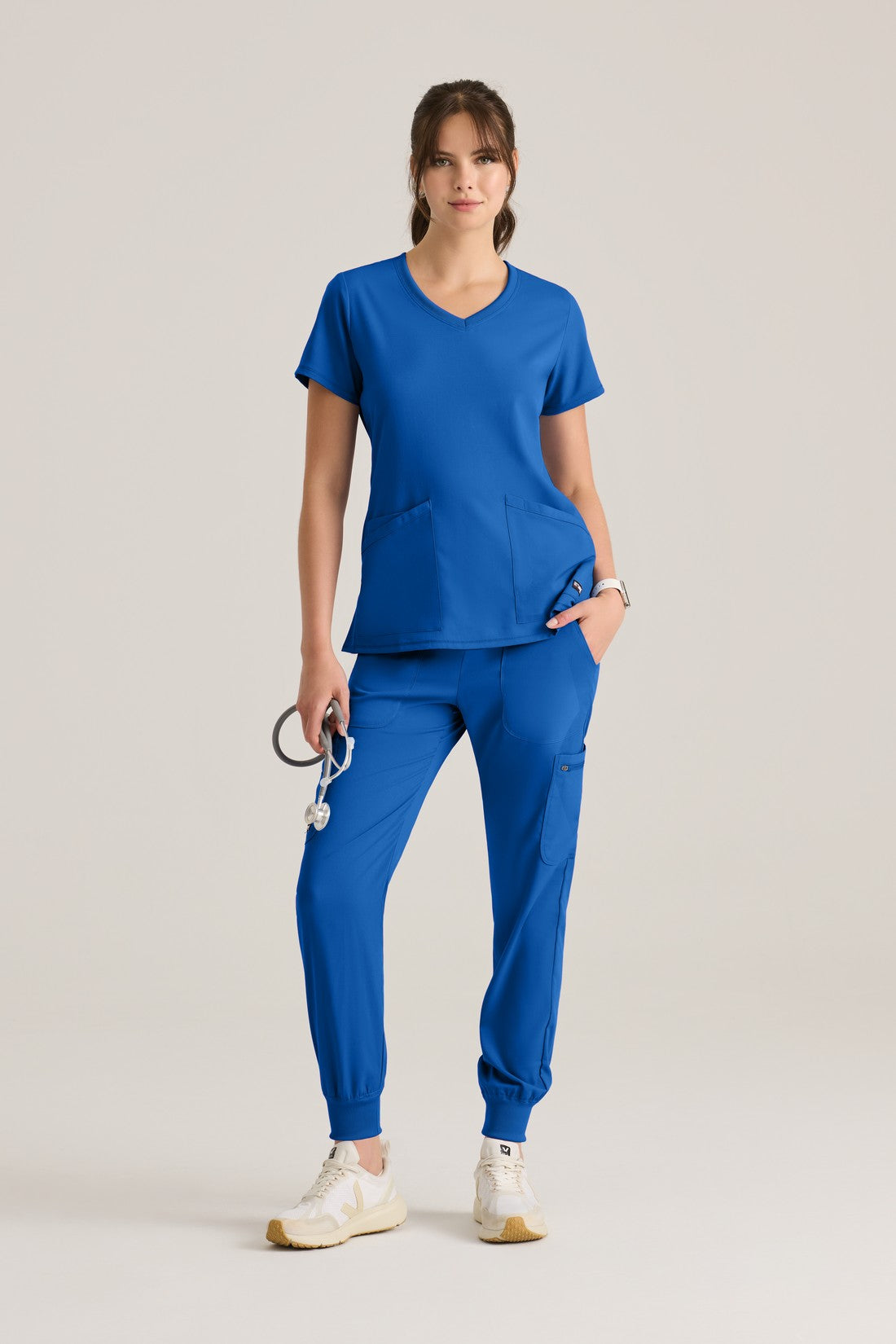 TOP MUJER GREYS ANATOMY STRETCH GRST045 - NEW ROYAL