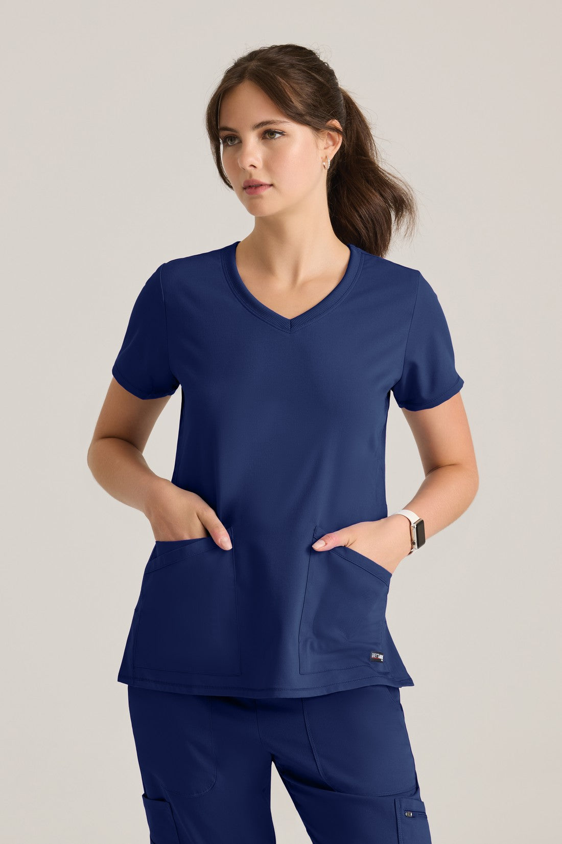 TOP MUJER GREYS ANATOMY STRETCH GRST045 - INDIGO