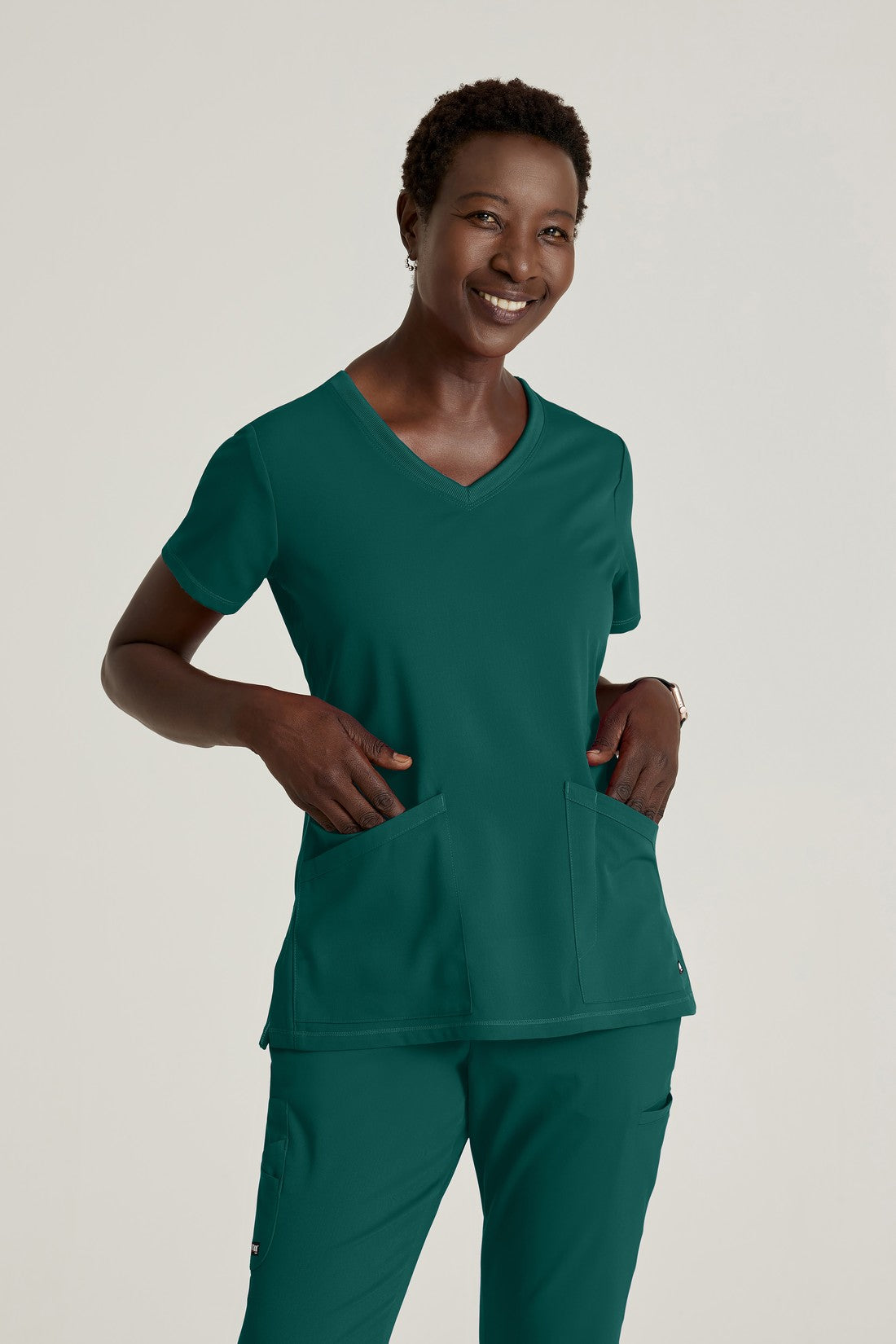 TOP MUJER GREYS ANATOMY STRETCH GRST045 - VERDE