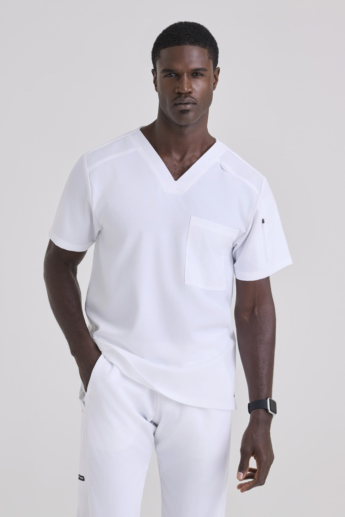 TOP HOMBRE GREYS ANATOMY STRETCH GRST079 - BLANCO