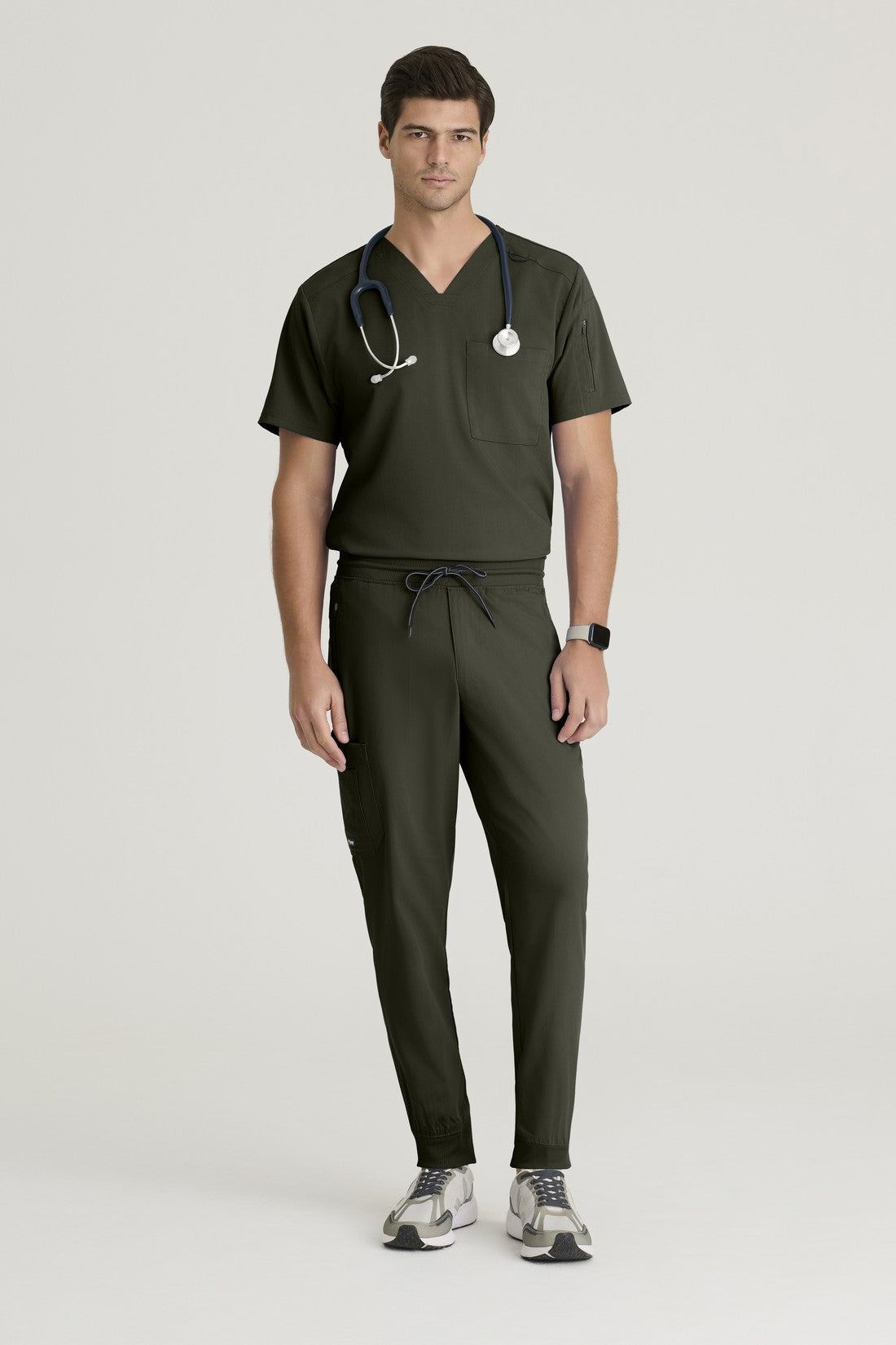 TOP HOMBRE GREYS ANATOMY STRETCH GRST079 - OLIVA