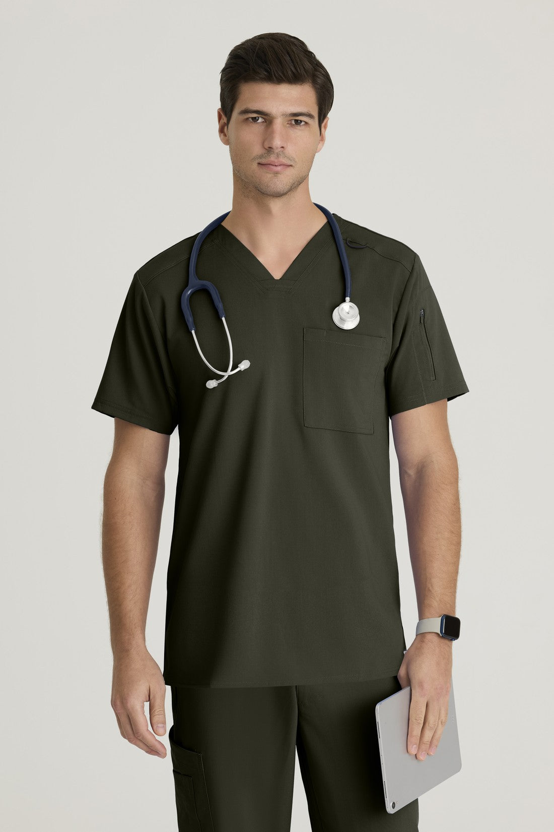 TOP HOMBRE GREYS ANATOMY STRETCH GRST079 - OLIVA