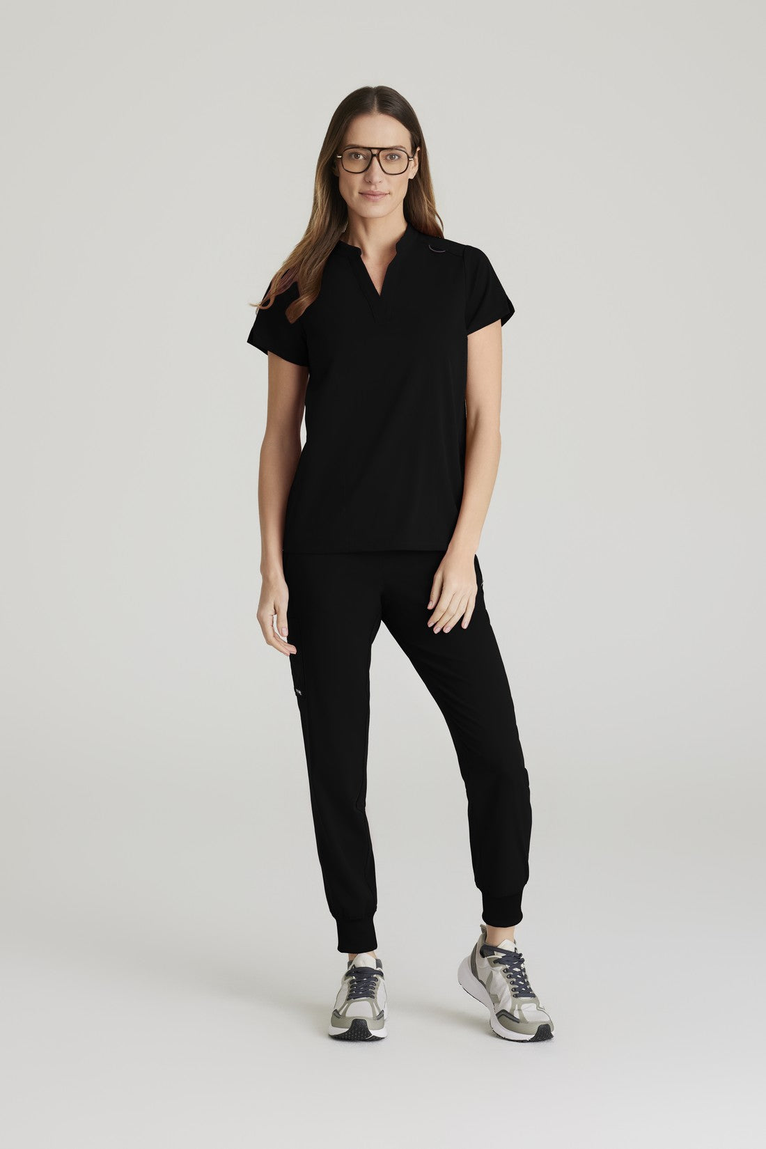 TOP MUJER GREYS ANATOMY STRETCH GRST230 - NEGRO