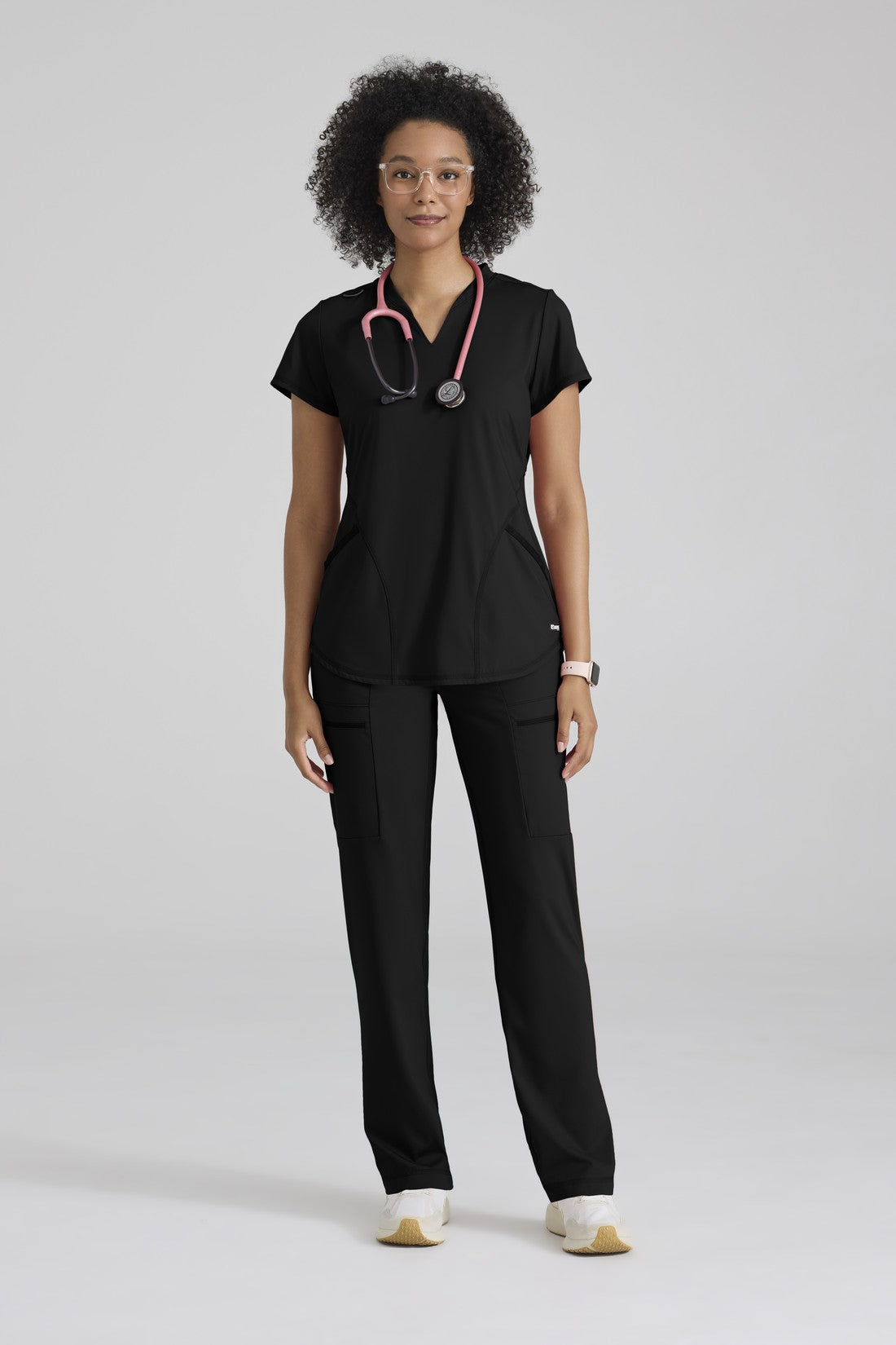 TOP MUJER GREYS ANATOMY KNIT GRST249 - NEGRO