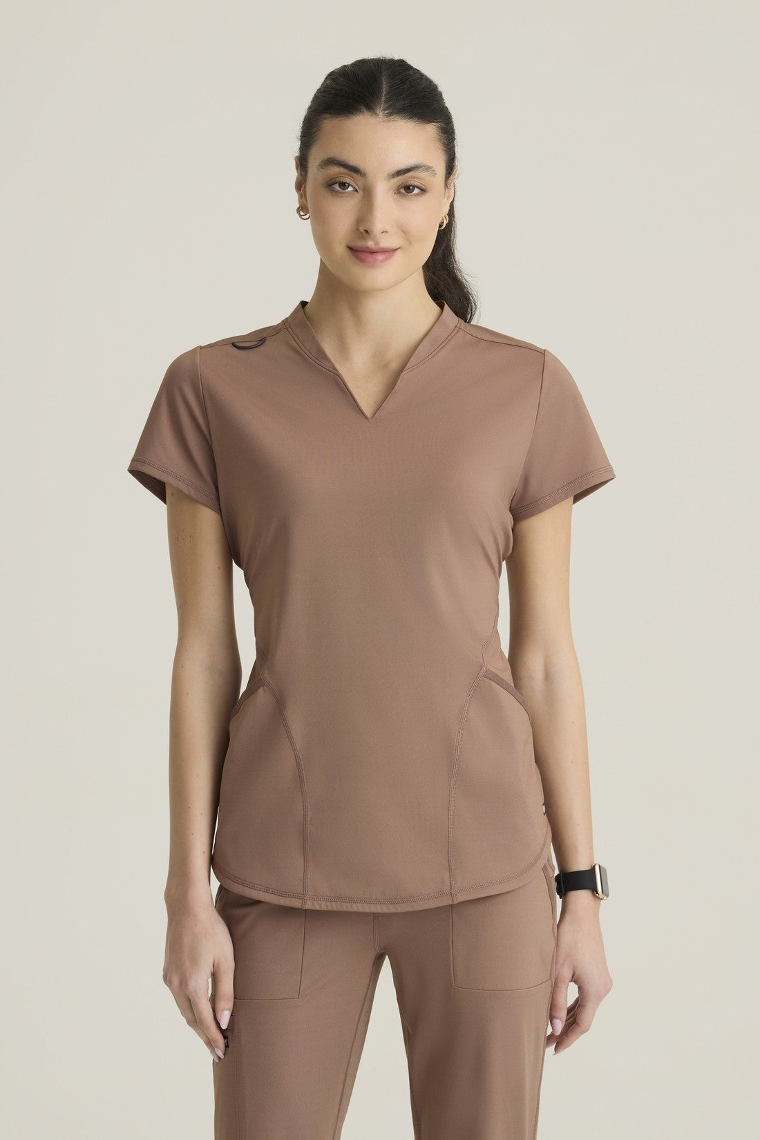 TOP MUJER GREYS ANATOMY KNITS GRST249 - PIEDRA MARRON