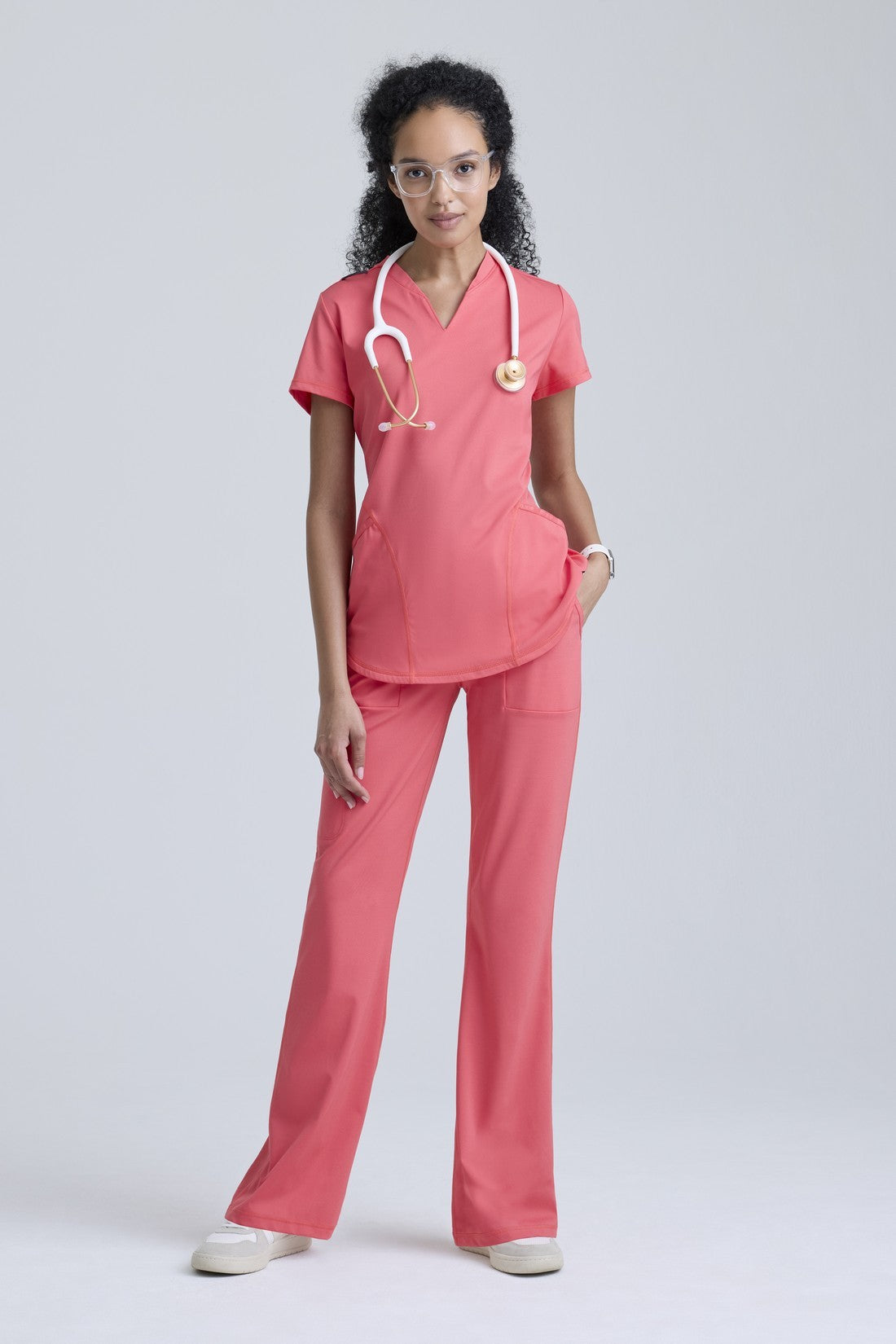 WOMEN'S TOP GREY'S ANATOMY KNIT GRST249 - PINK - THE PHOTO FOR THE RED COLOR VARIANT DOES NOT EXIST
