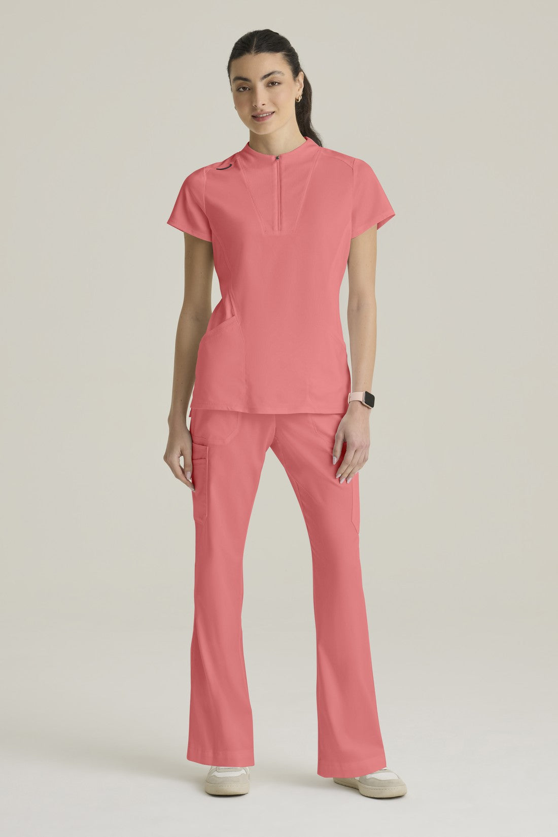 TOP MUJER GREYS ANATOMY STRETCH GRST292 - CORAL