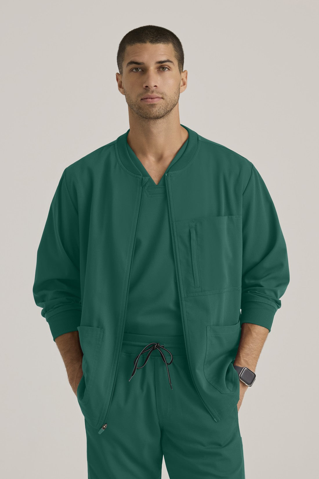 CHAQUETA HOMBRE GREYS ANATOMY STRETCH GRSW871 - VERDE
