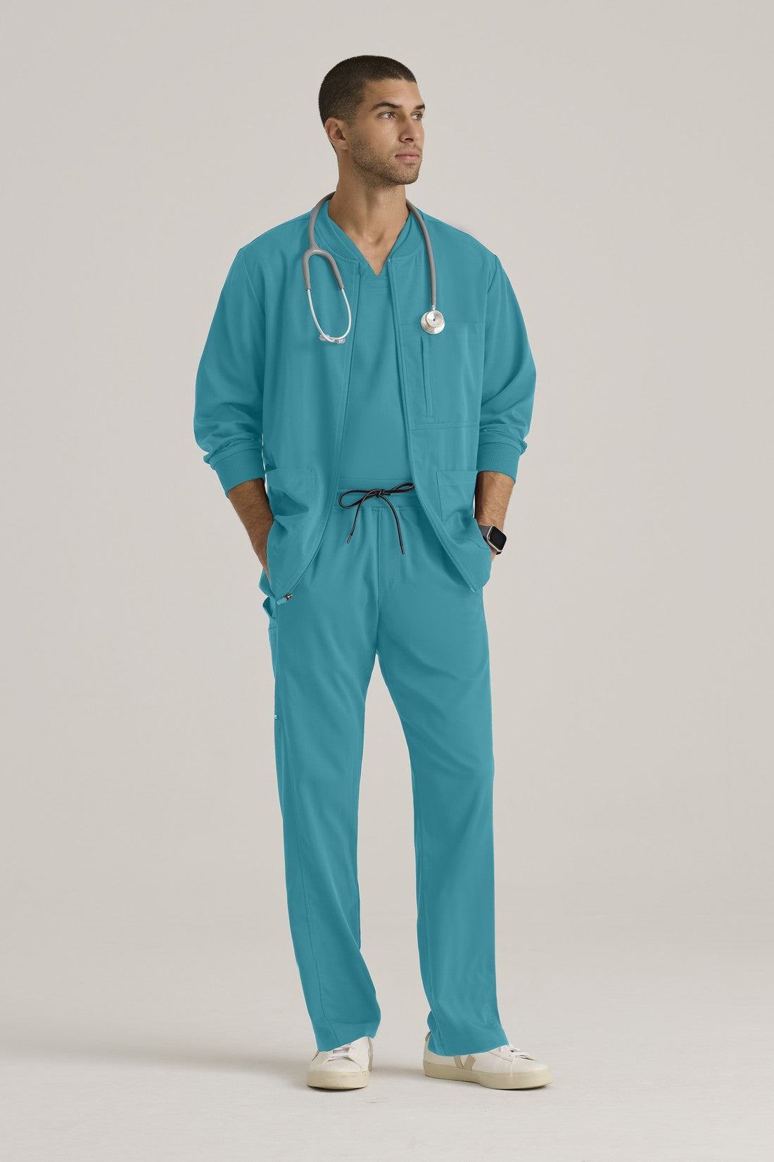 CHAQUETA HOMBRE GREYS ANATOMY STRETCH GRSW871 - TEAL