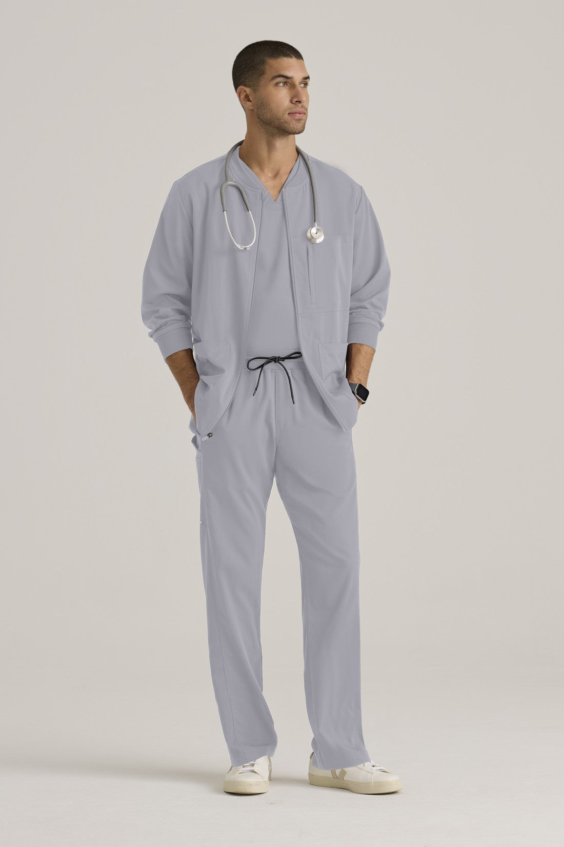 CHAQUETA HOMBRE GREYS ANATOMY STRETCH GRSW871 - GRIS