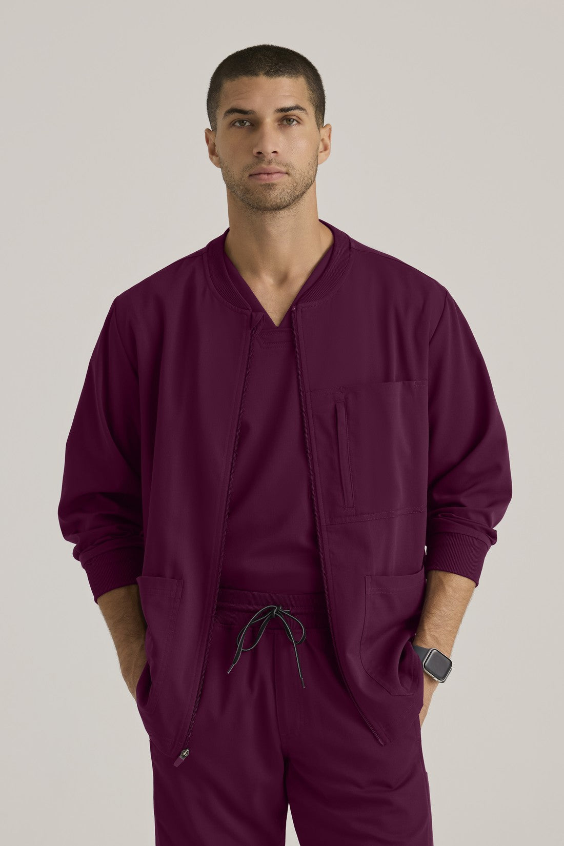 CHAQUETA HOMBRE GREYS ANATOMY STRETCH GRSW871 - VINOTINTO