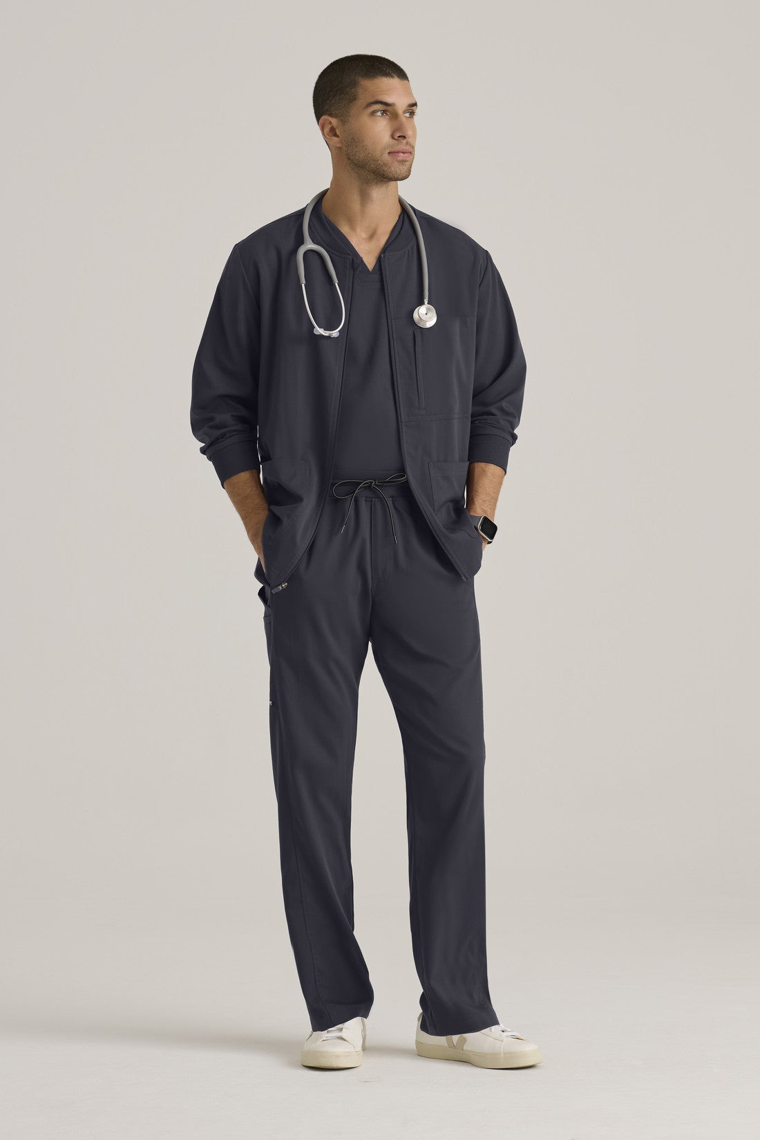 CHAQUETA HOMBRE GREYS ANATOMY STRETCH GRSW871 - STEEL