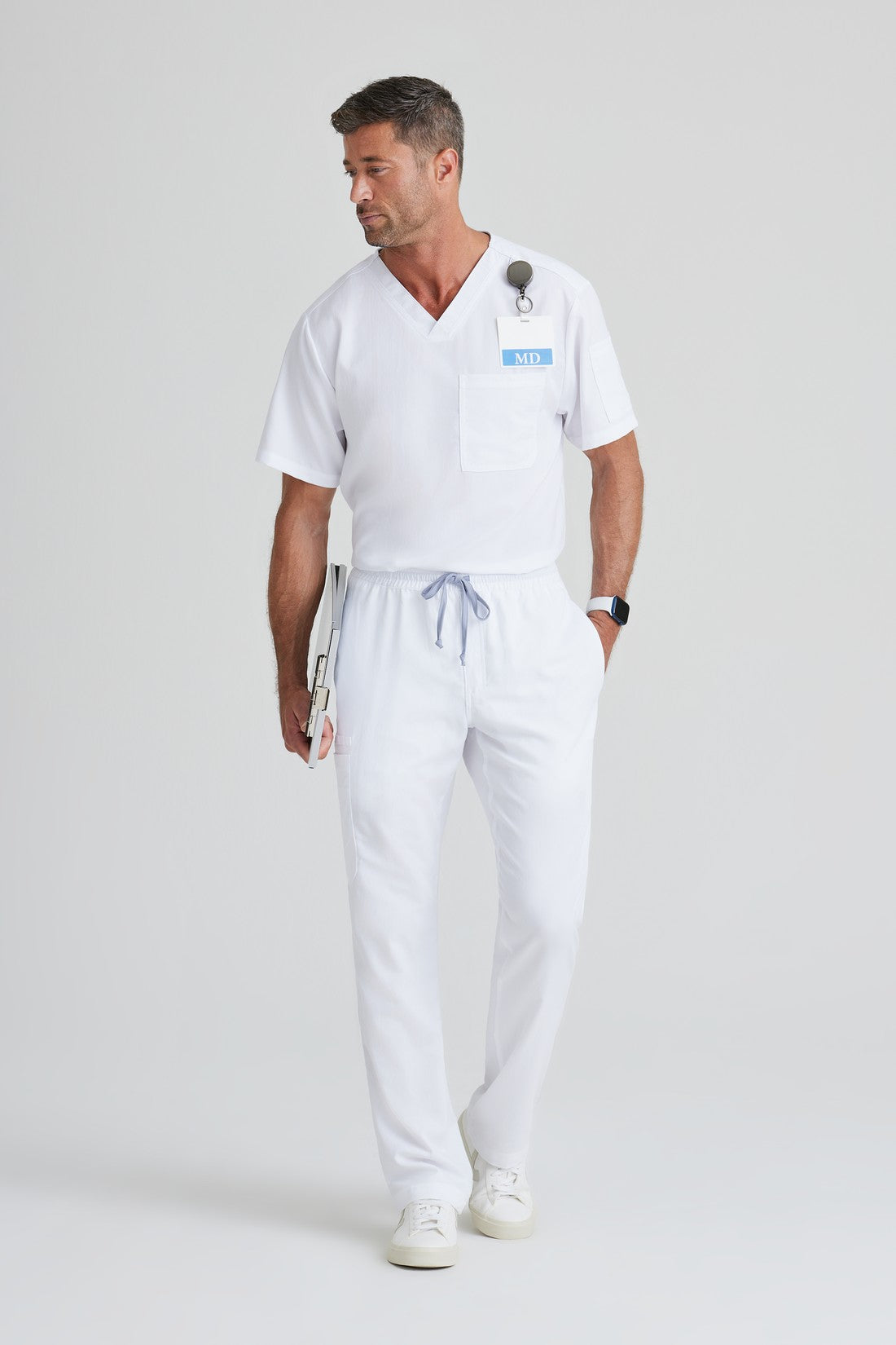 TOP HOMBRE GREYS ANATOMY GRT091 - BLANCO