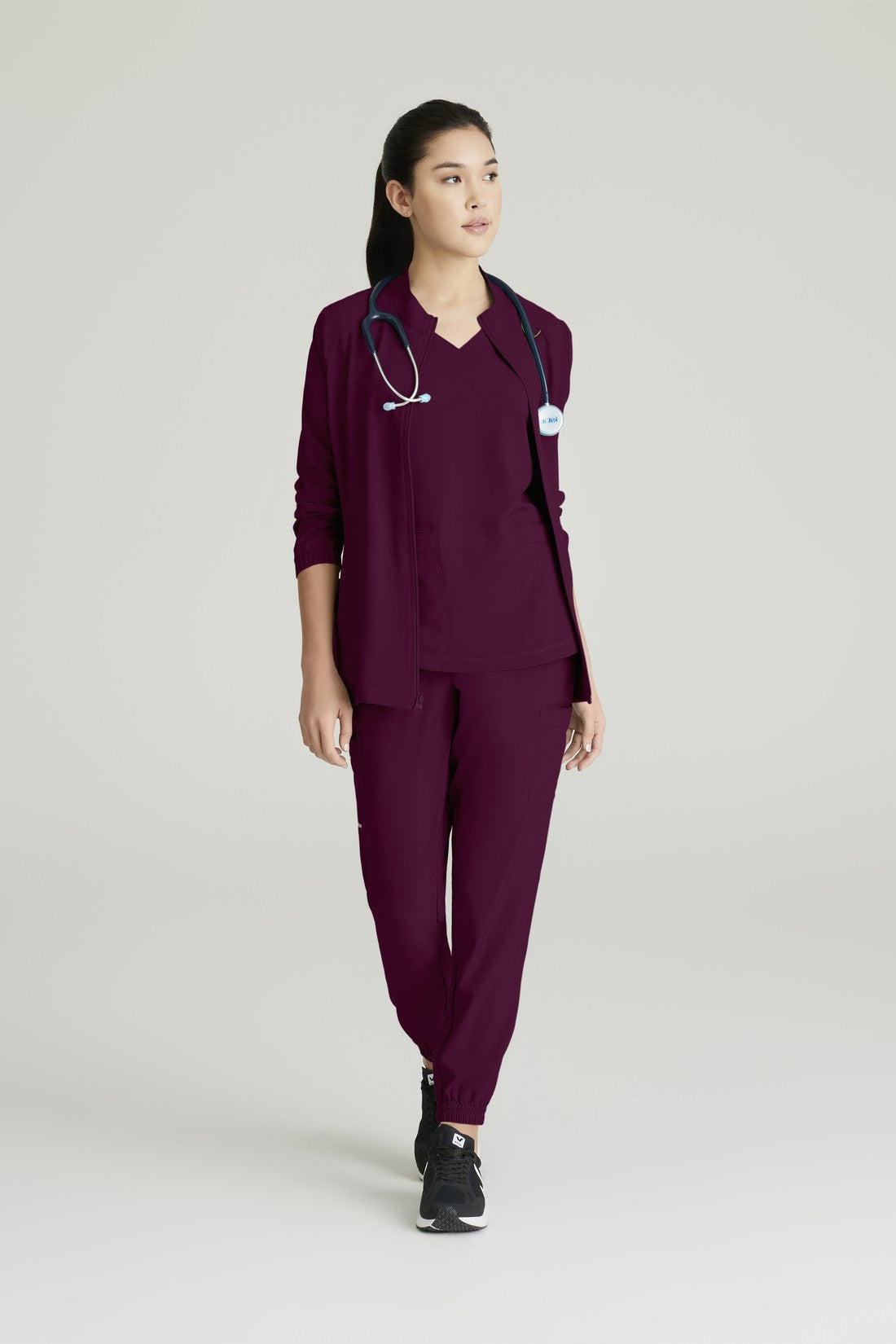 CHAQUETA MUJER GREYS ANATOMY EVOLVE GSSW886 - VINOTINTO