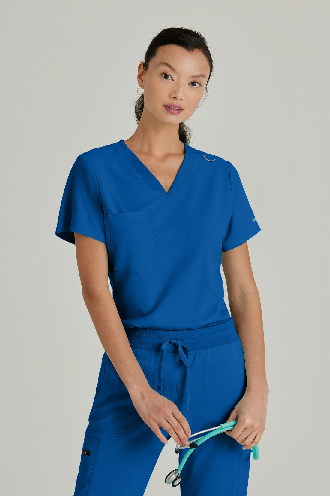 TOP MUJER GREYS ANATOMY STRETCH GVST028 - NEW ROYAL