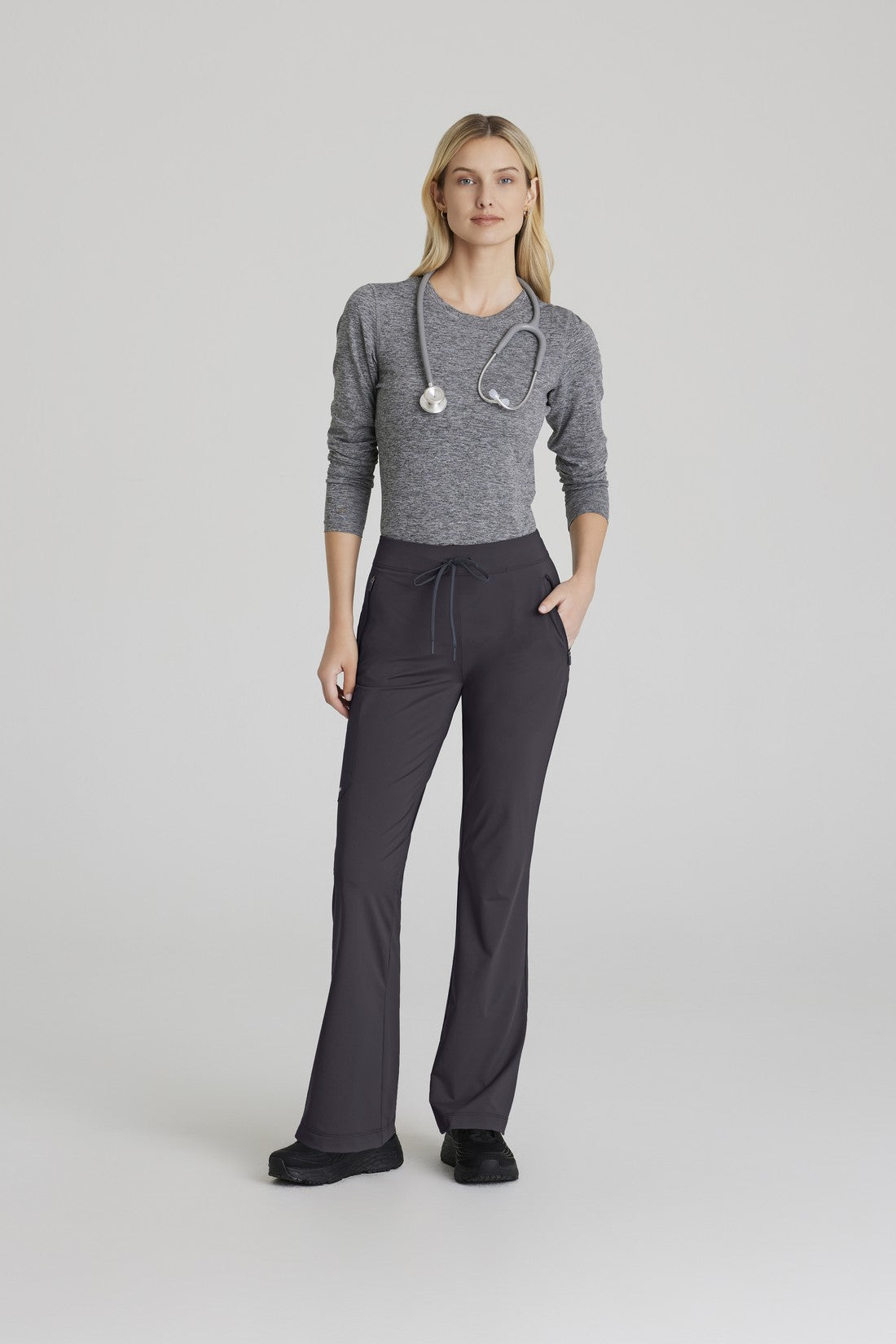 PANTALON MUJER SKECHERS SLIP-INS SKP656 - GRIS