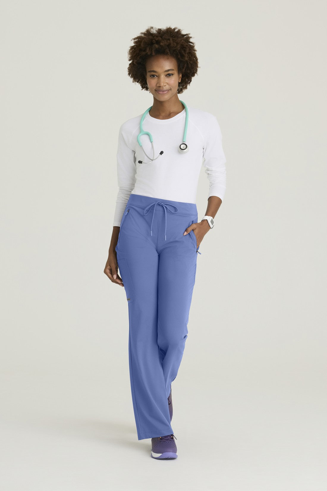 PANTALON MUJER SKECHERS SLIP-INS SKP656 - CIELO