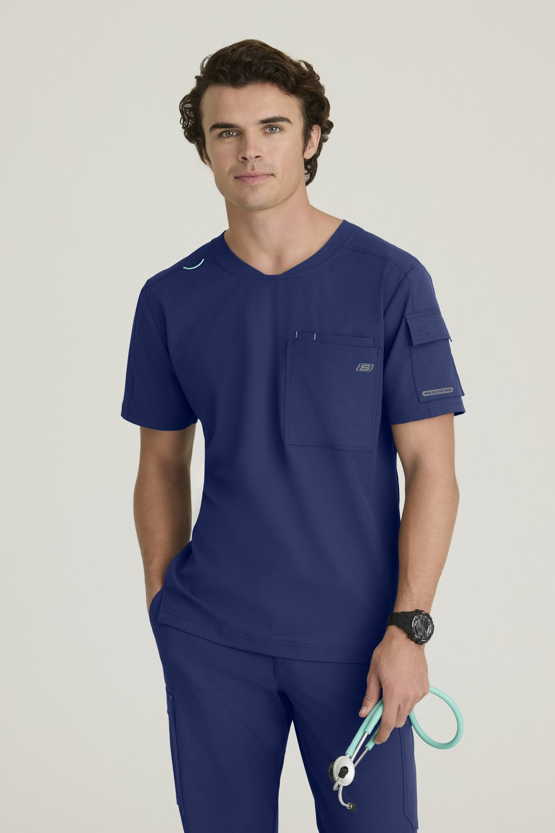 TOP HOMBRE SKECHERS RIPSTOP SKT277 - NAVY