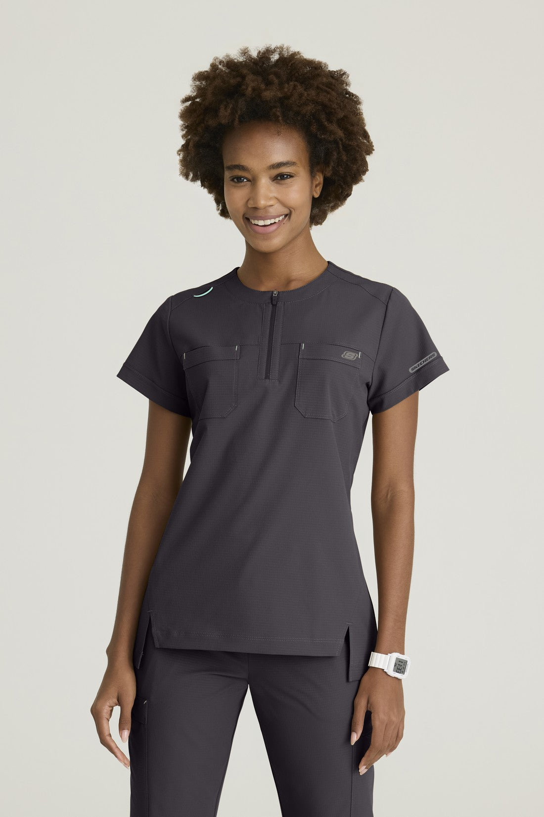 TOP MUJER SKECHERS RIPSTOP SKT284 - GRIS