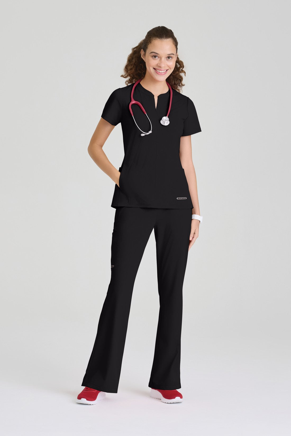 TOP MUJER SKECHERS SLIP-INS SKT304 - NEGRO