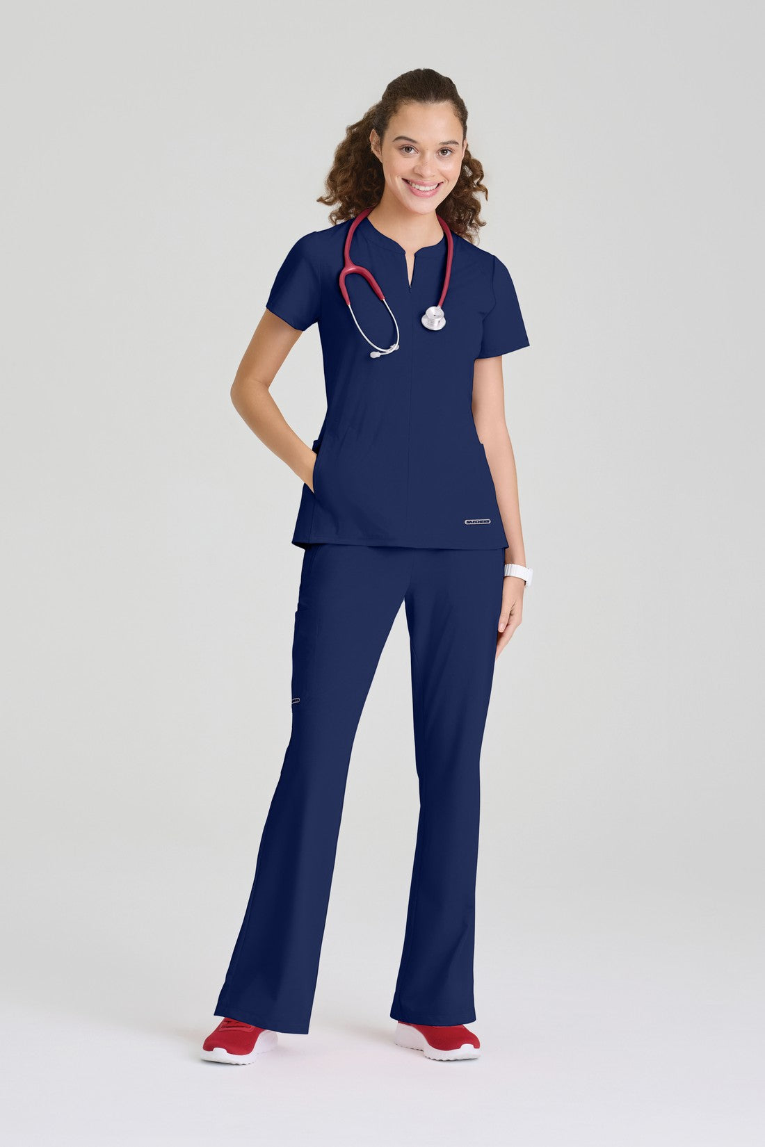 TOP MUJER SKECHERS SLIP-INS SKT304 - NAVY