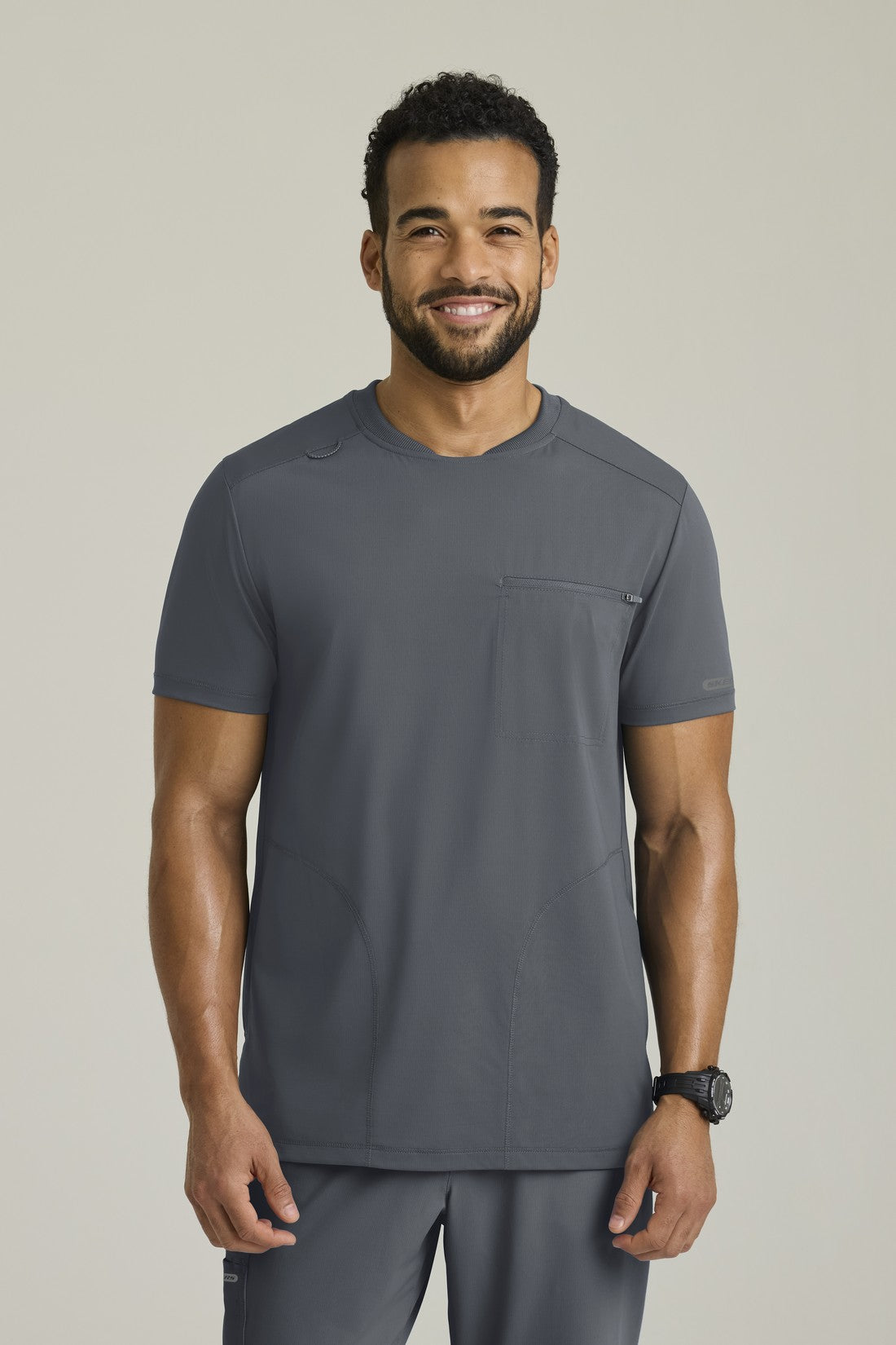 TOP HOMBRE SKECHERS SLIP - INS KNITS SKT325 - GRIS OSCURO