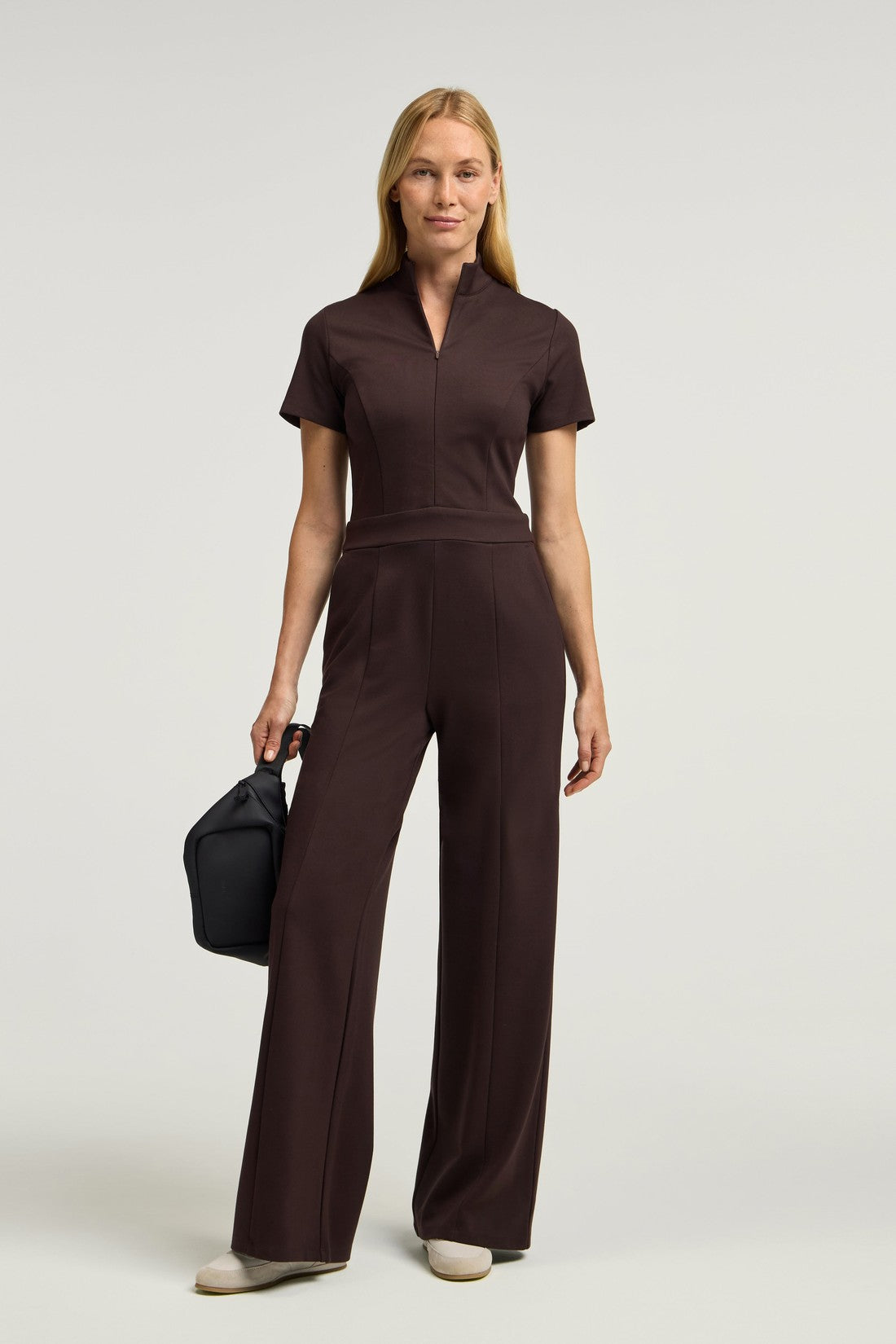 The UltraSOFT® Scrub Jumpsuit - Espresso