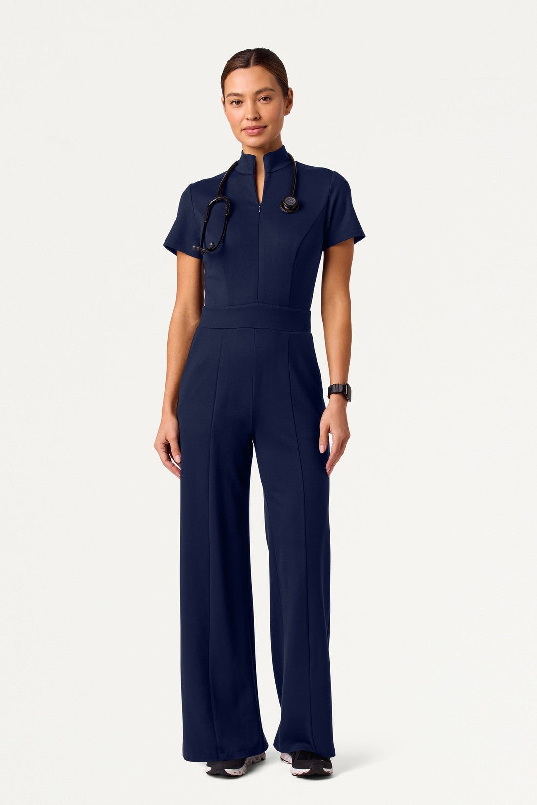 The UltraSOFT® Scrub Jumpsuit - Midnight Navy