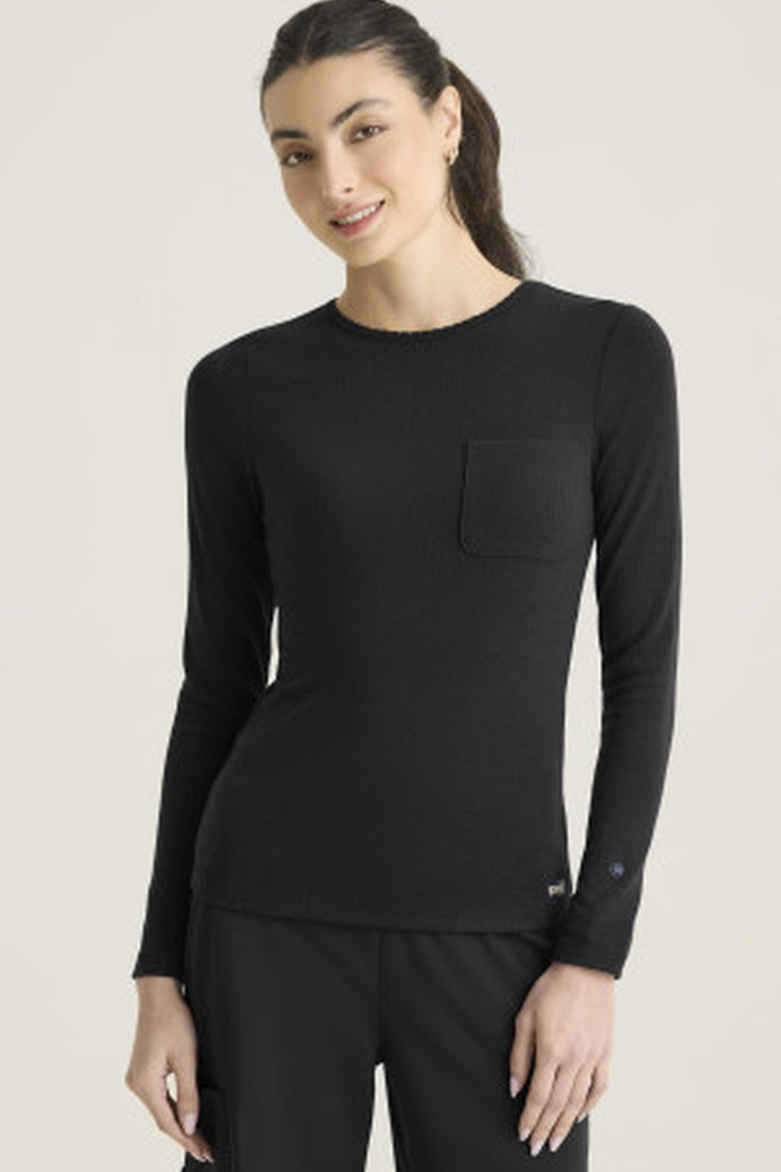 WOMEN'S UNDERSCRUB GREY'S ANATOMY CULTIVATE GRGK322 - BLACK