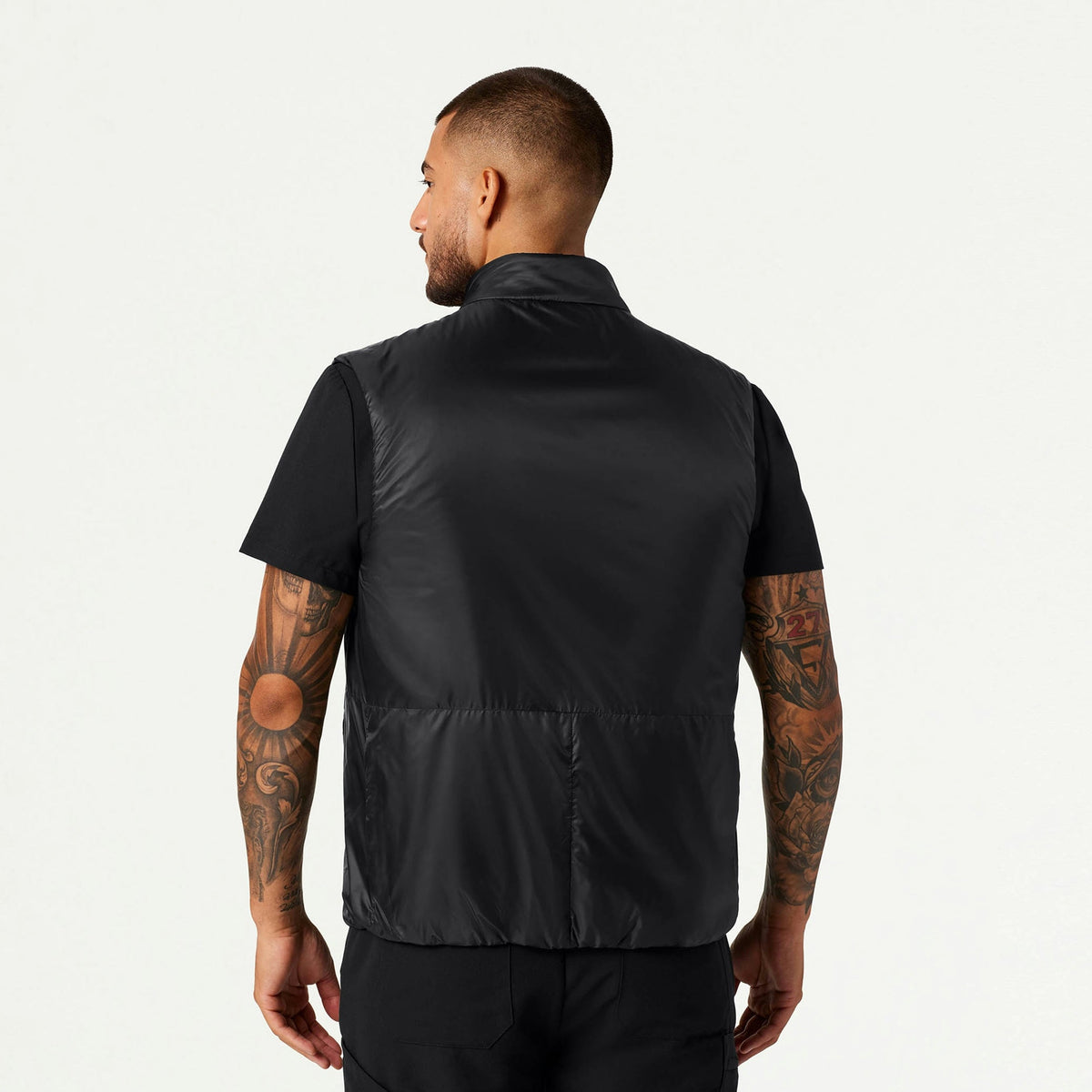 Phantom Insulated Vest - Black - MEN'S JACKETS - Jaanuu