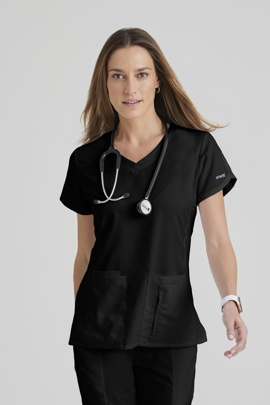 TOP MUJER GREYS ANATOMY  41423 - NEGRO