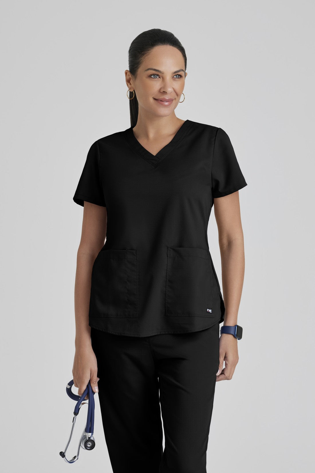TOP MUJER GREYS ANATOMY  71166 - NEGRO