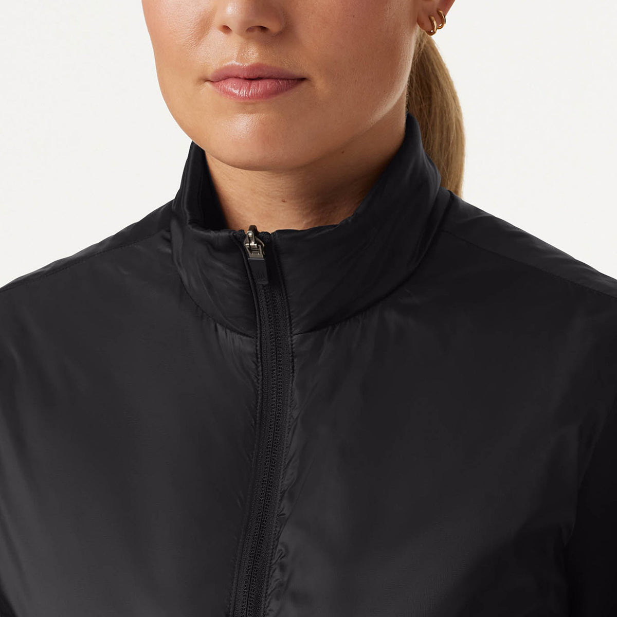 Phantom Slim Insulated Vest - Black on-body detail