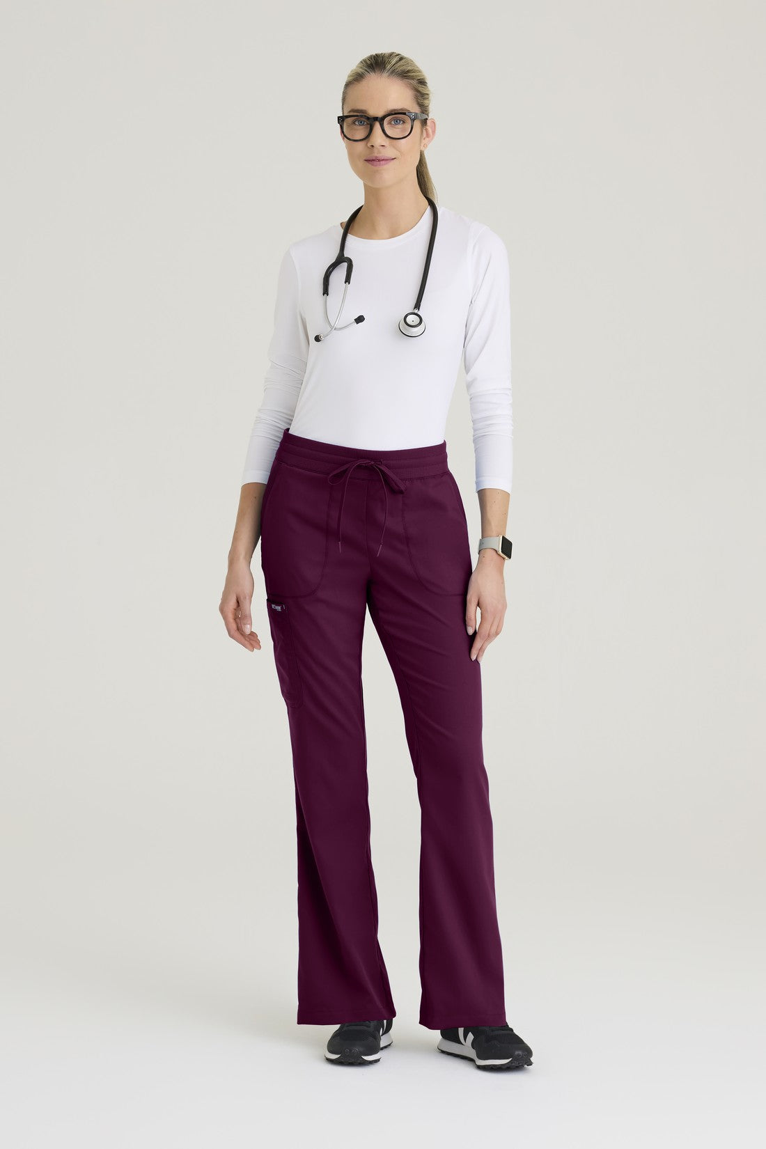 PANTALON MUJER GREYS ANATOMY  GRP735 - VINOTINTO